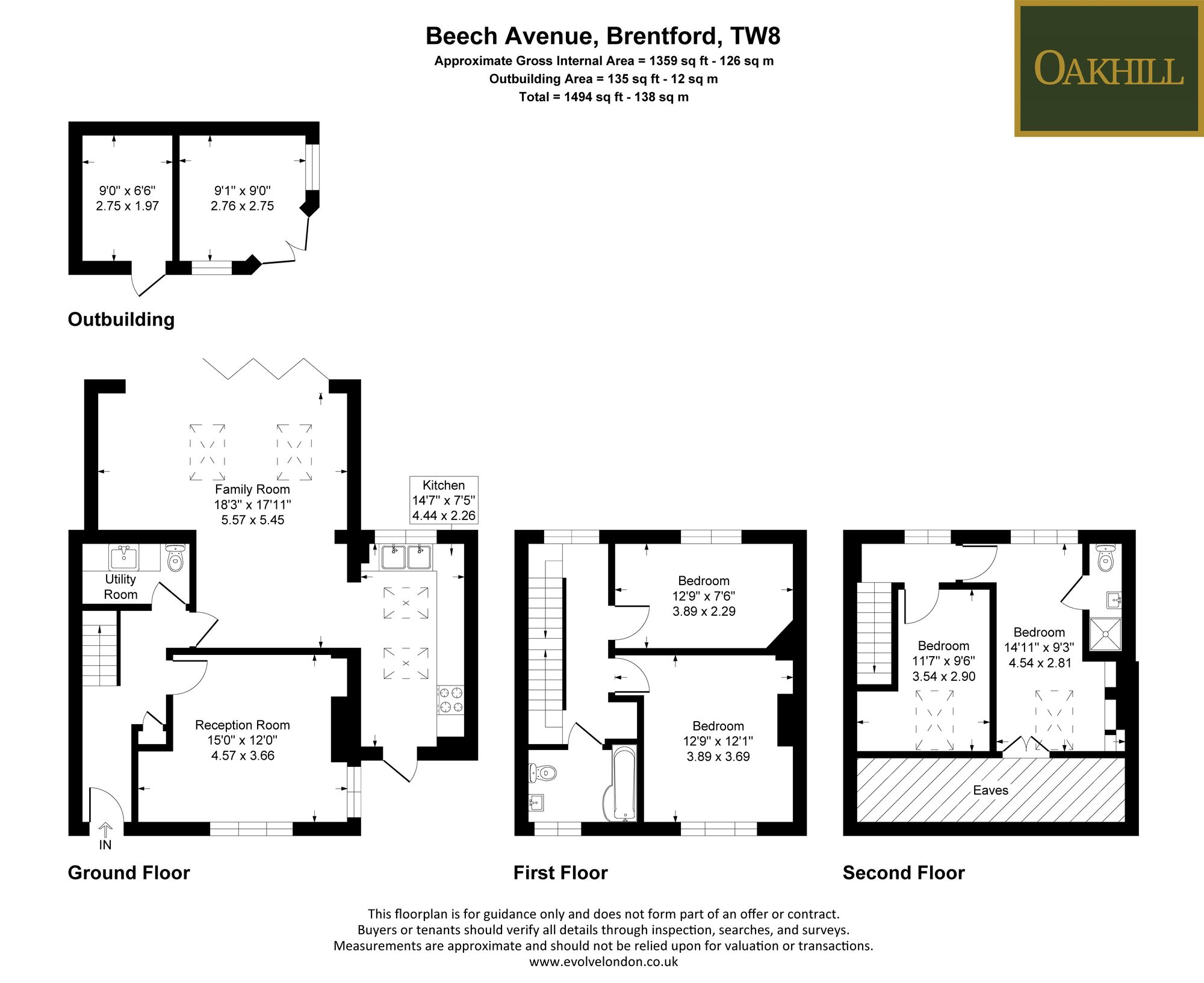 73 Beech Avenue, Brentford floorplan