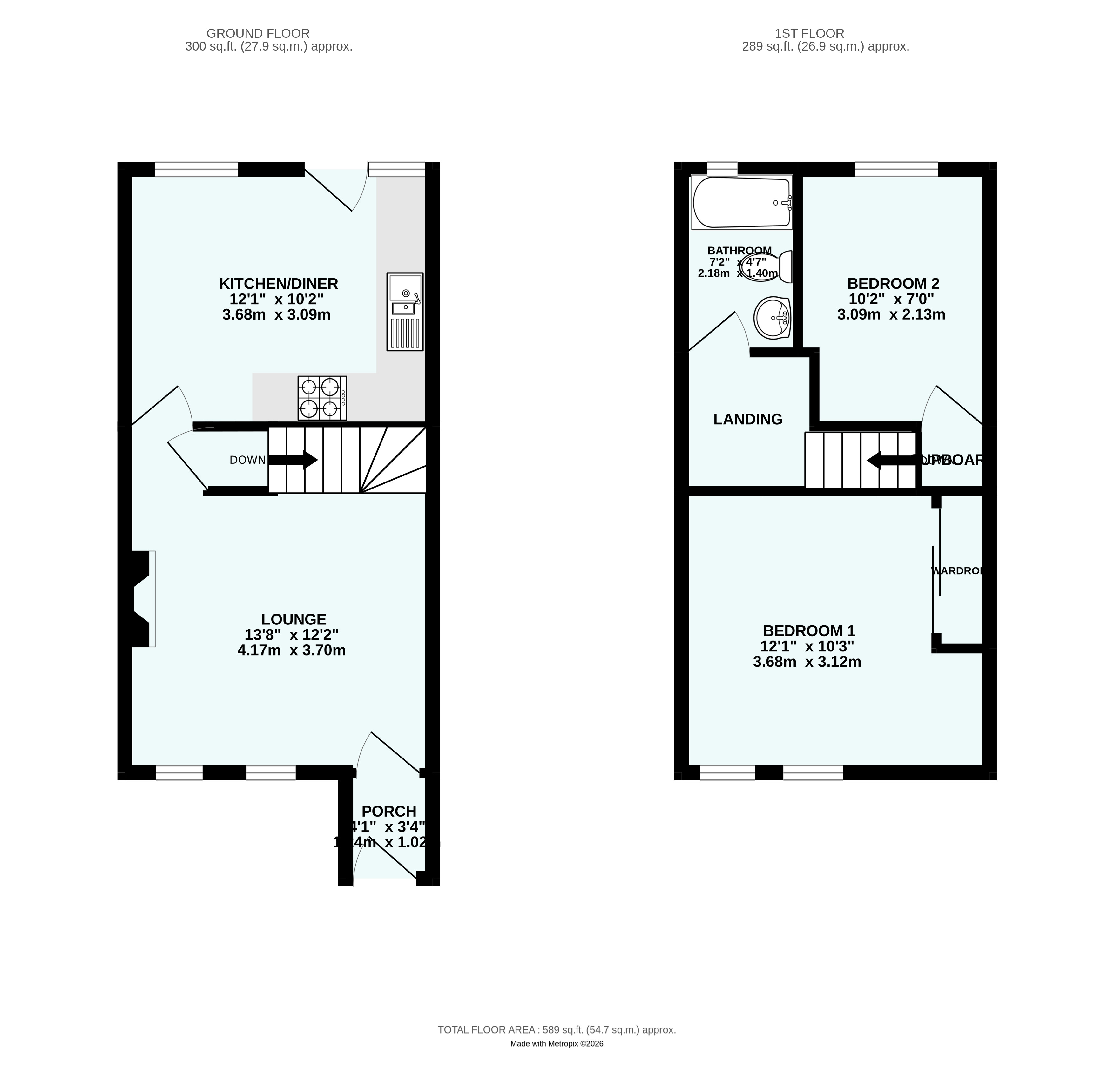 7 Conway Gardens, Falmouth Cornwall, Cornwall floorplan