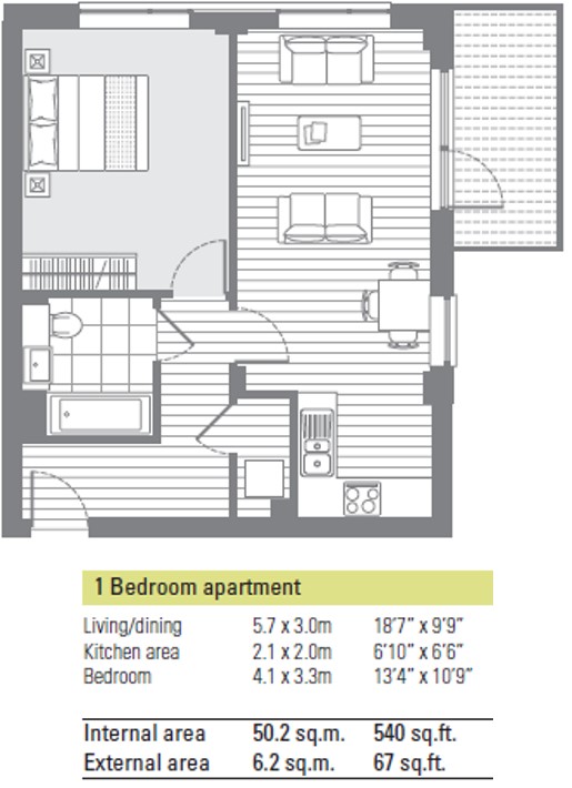 1 Bedrooms Flat for sale in Silverworks, Grove Road, Colindale, London NW9