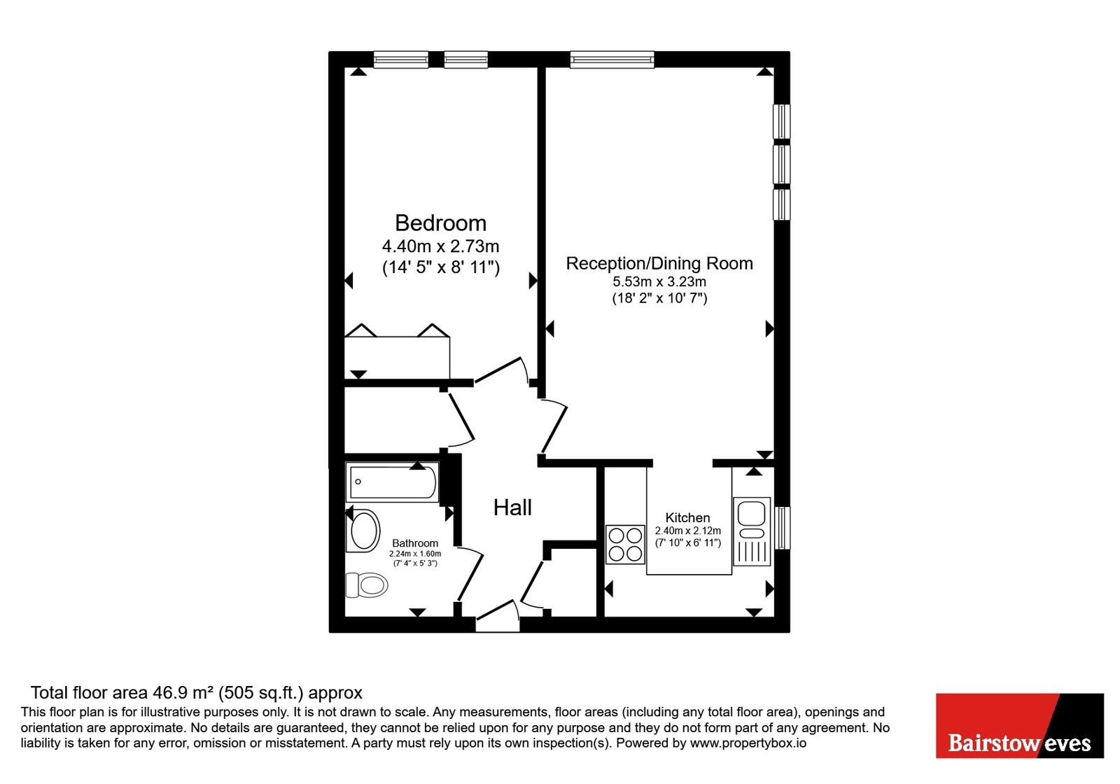 Flat 28, Oak Lodge, 56, Cambridge Road, London floorplan