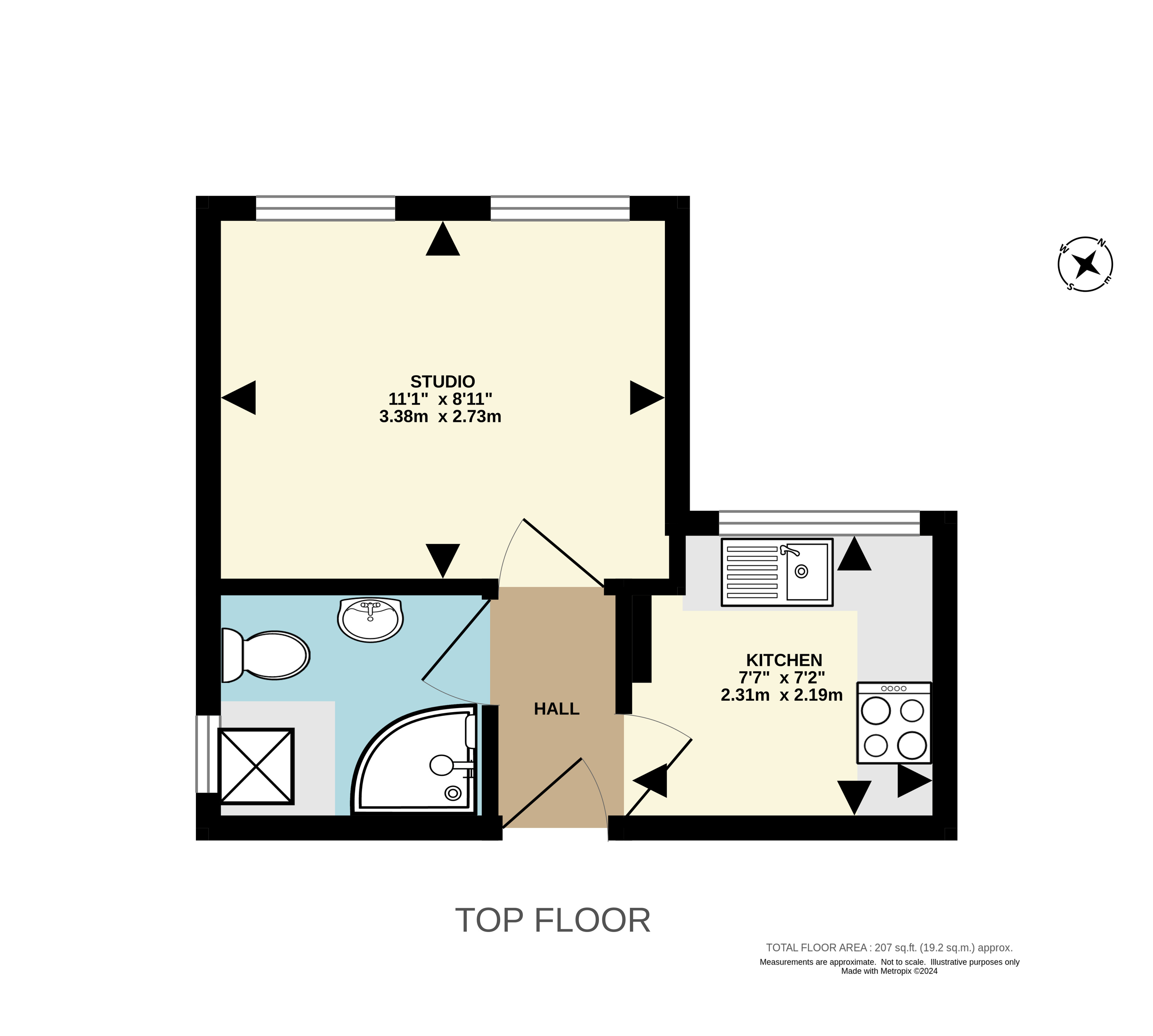 Flat 4, 20-26, South Street, Surrey floorplan