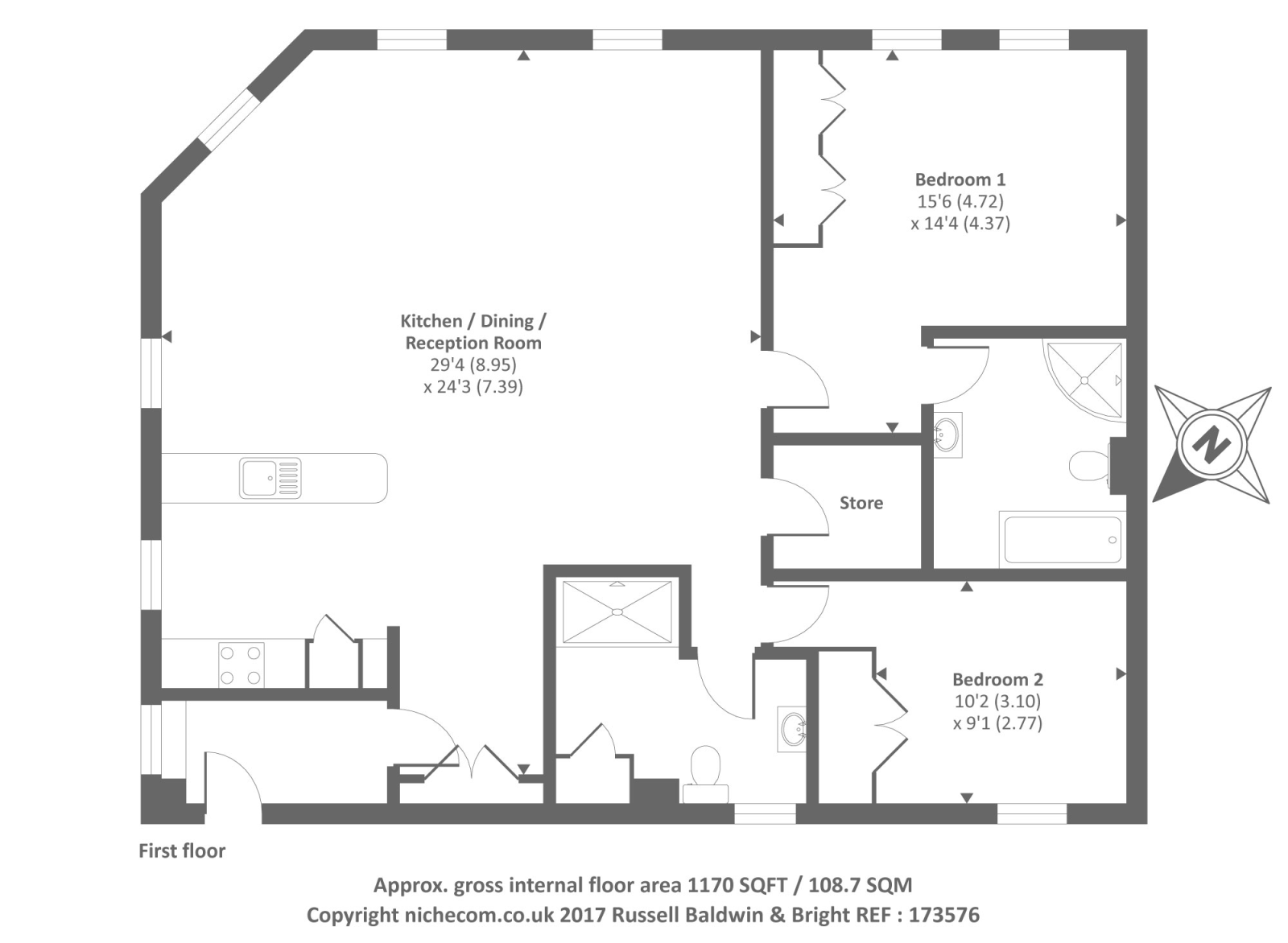 2 Bedrooms Flat for sale in Hereford, City HR1