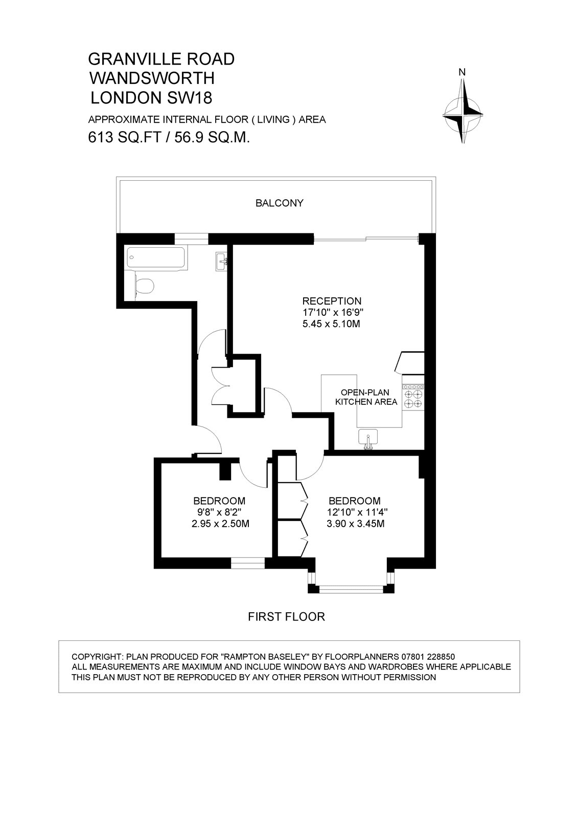 Flat 6, 96, Granville Road, London floorplan