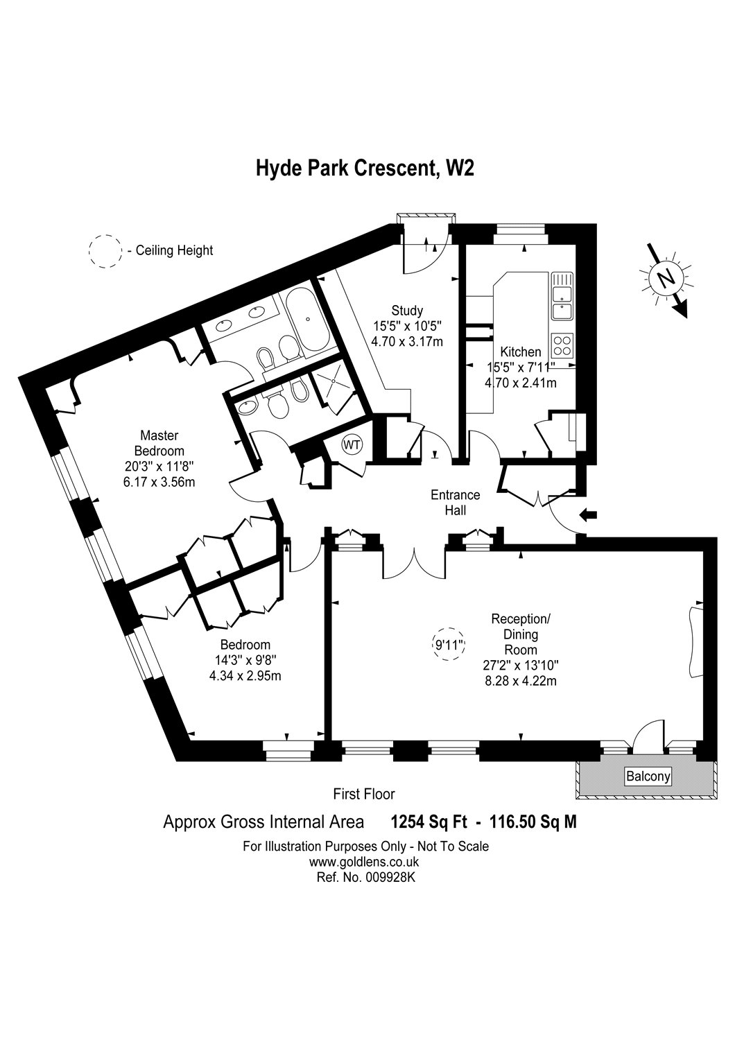3 Bedrooms Flat for sale in Hyde Park Crescent, London W2