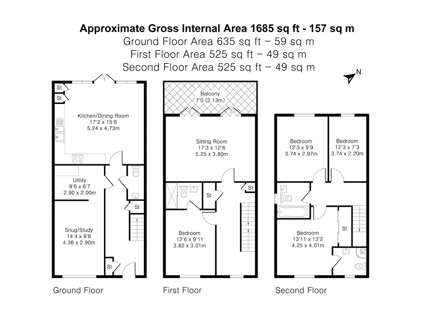 5, Clover Drive, Cheltenham floorplan