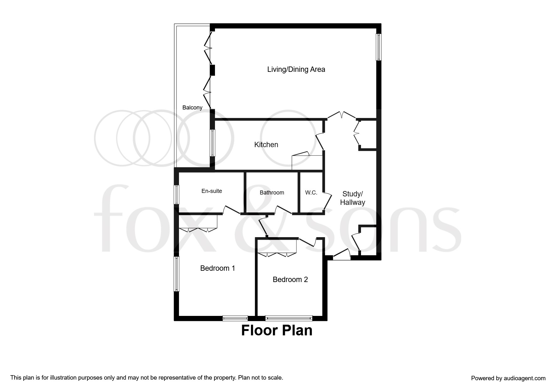 Falmer Road, Rottingdean, Brighton BN2, 2 bedroom flat for sale