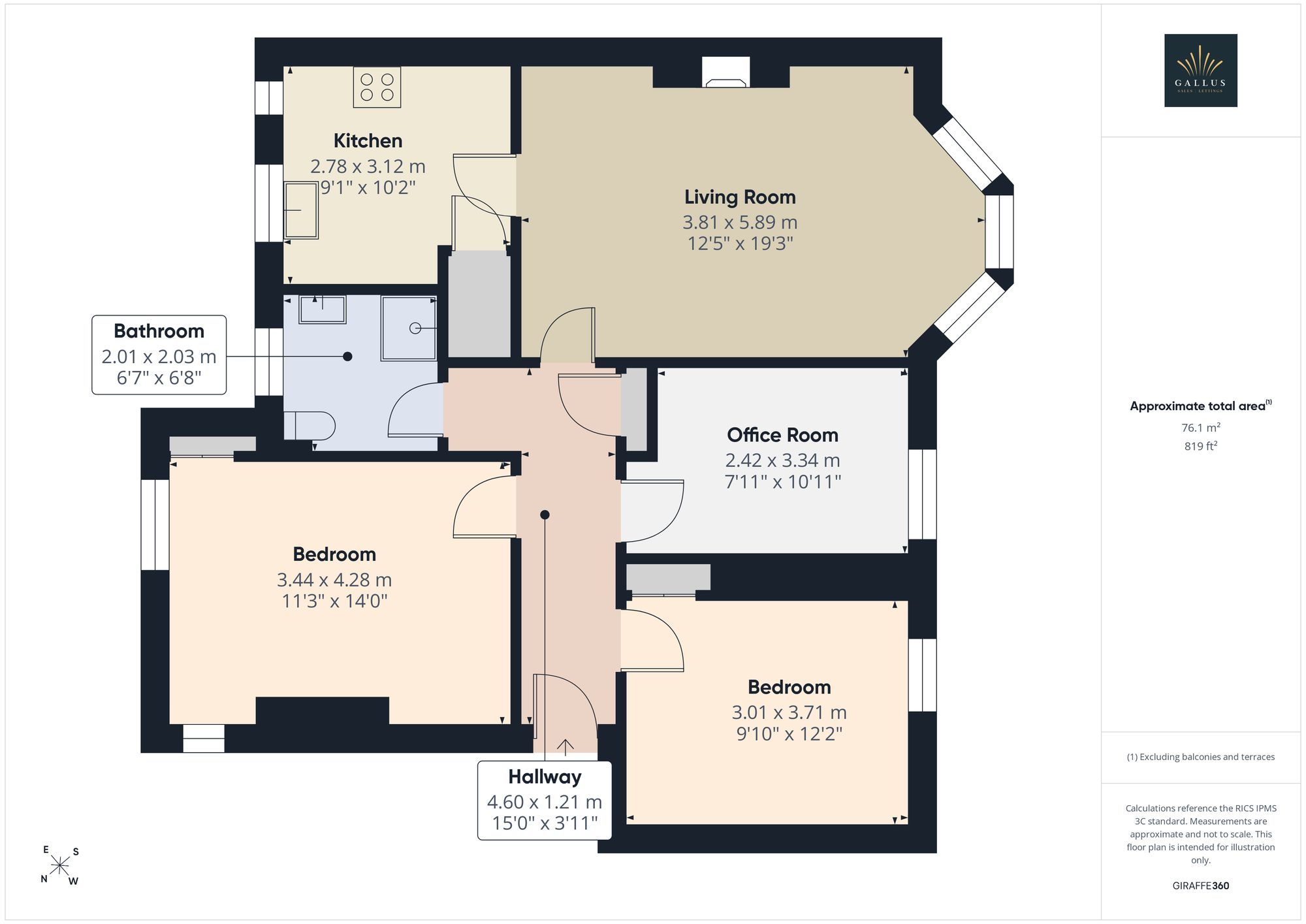2/1 10 Quentin Street, Glasgow floorplan
