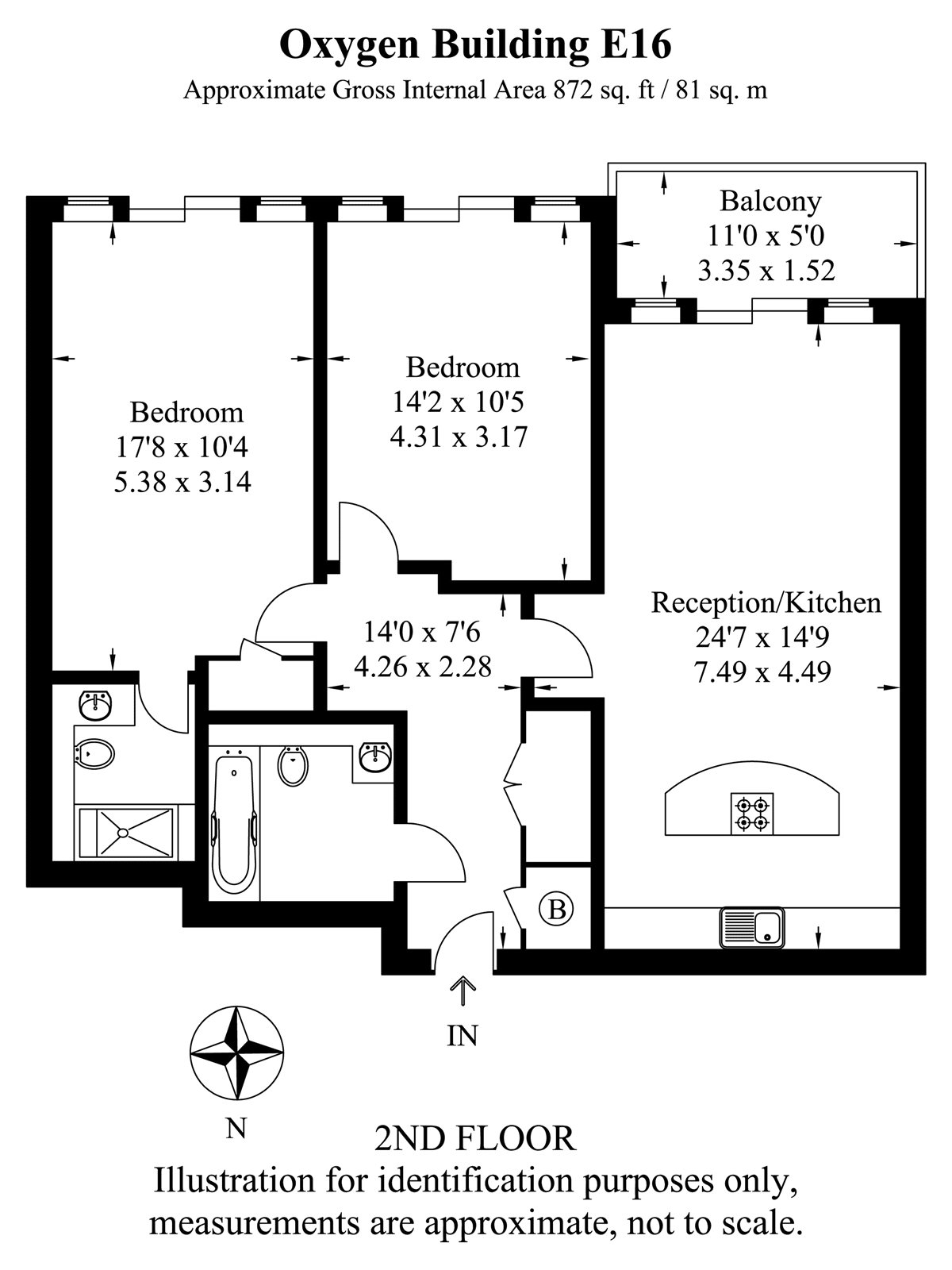 2 Bedrooms Flat to rent in The Oxygen, 18 Western Gateway, London E16