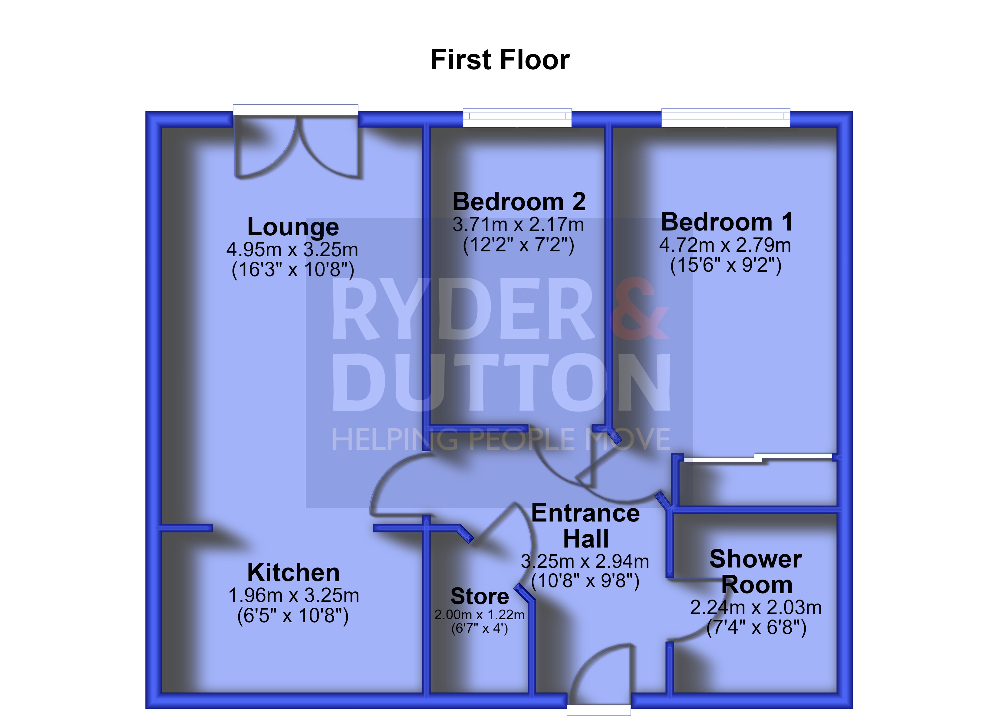 Newshaw Lane, Glossop floorplan
