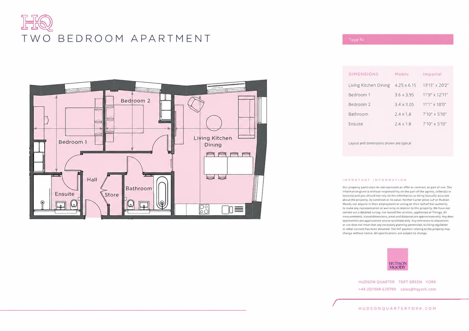 Apartment 49 Kings, Hudson Quarter, Toft Green, York floorplan