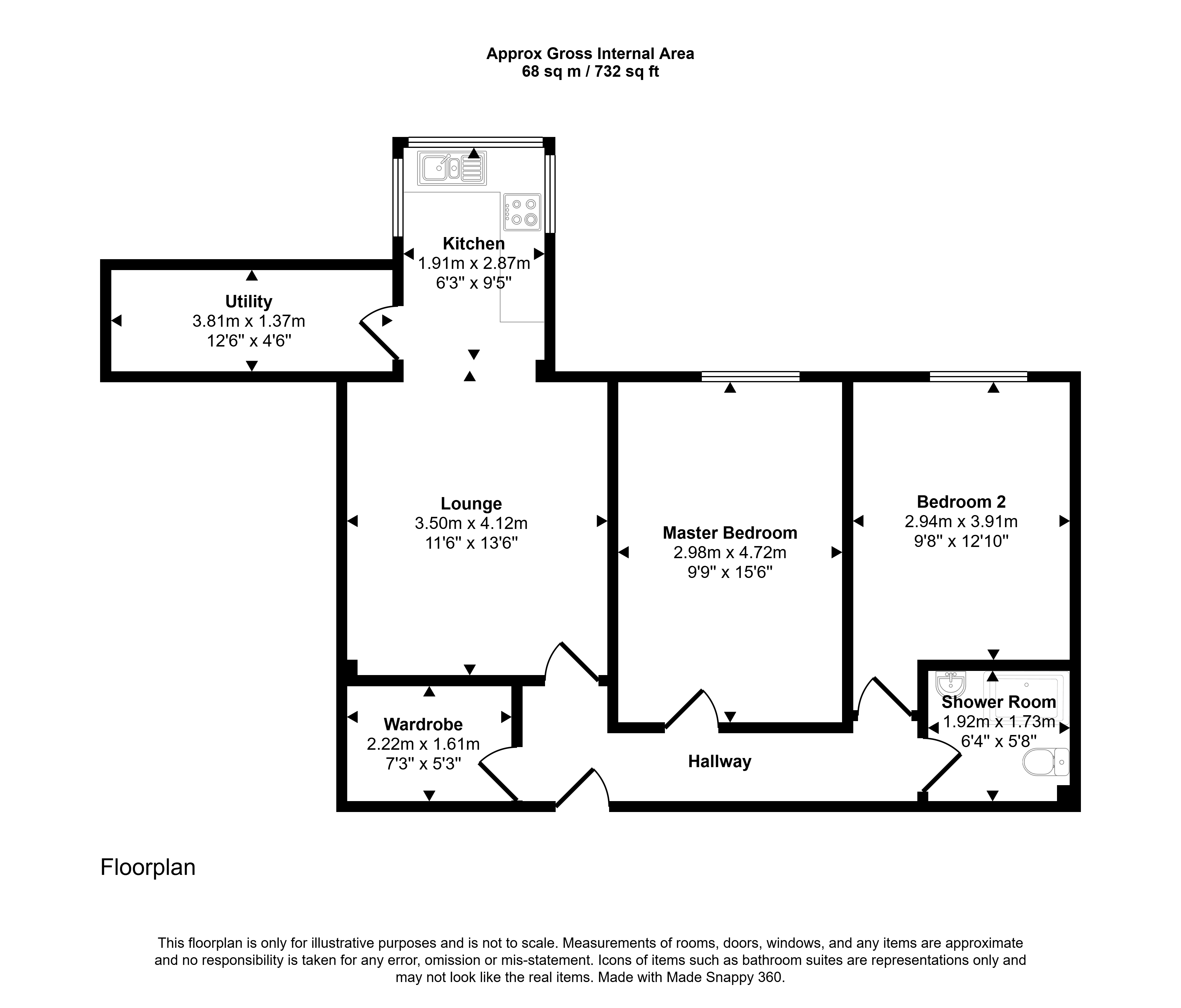 5 Clock Tower Court, Goschen Street, Sunderland floorplan