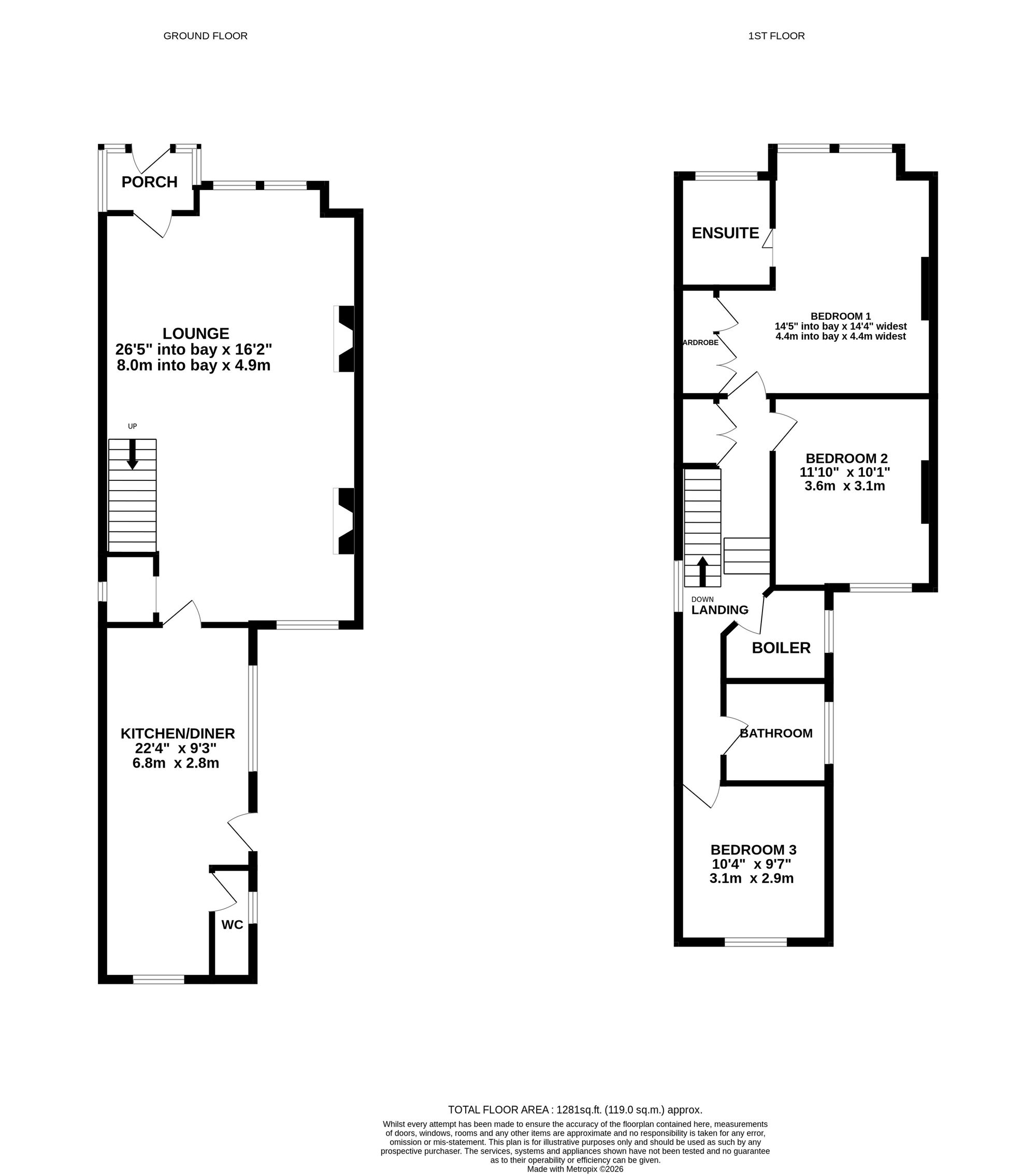 23 Colville Road, Bournemouth floorplan