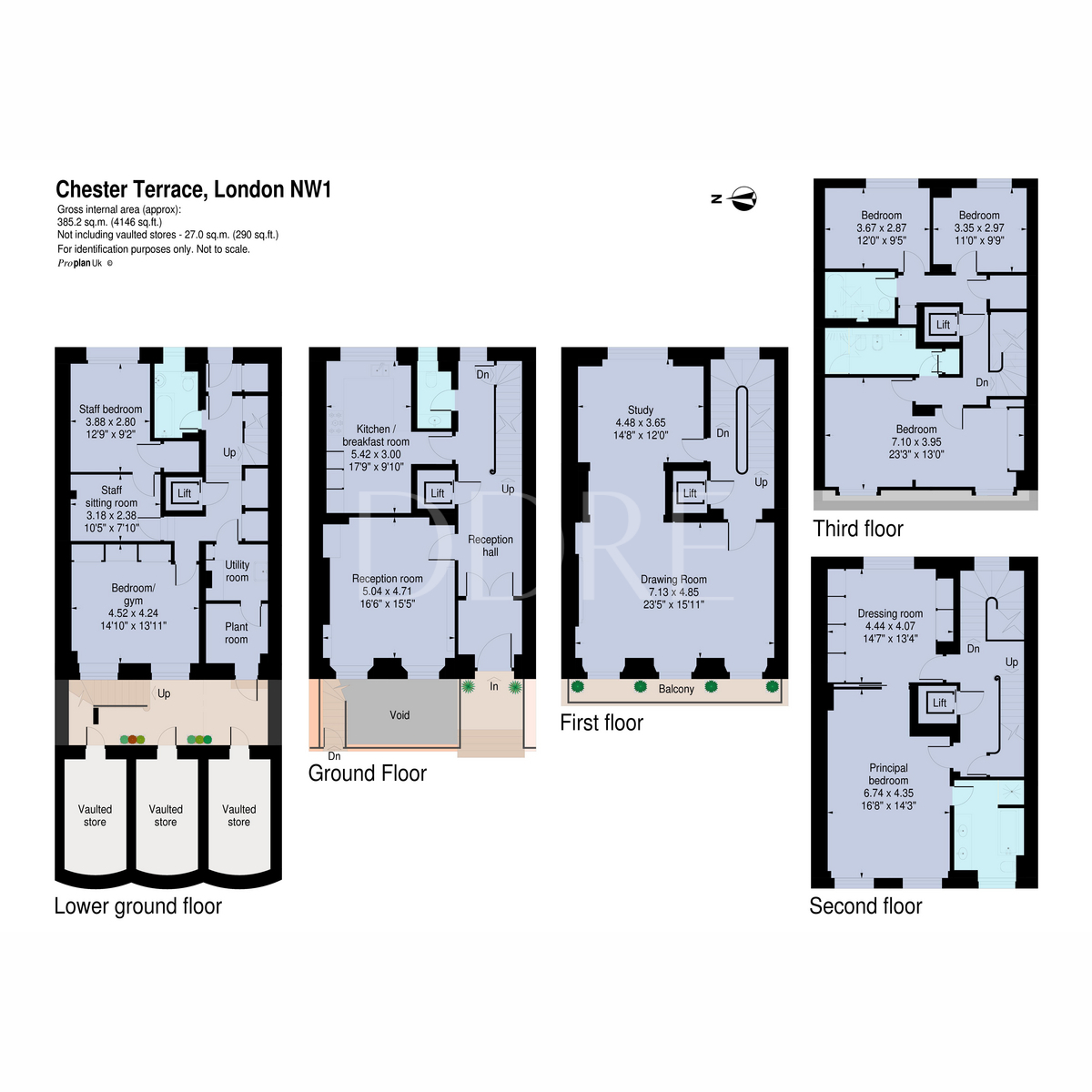 Chester Terrace, London NW1, 6 bedroom terraced house for sale