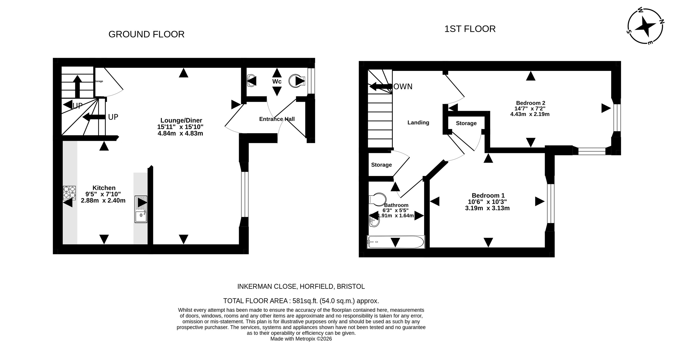 43 Inkerman Close, BRISTOL floorplan