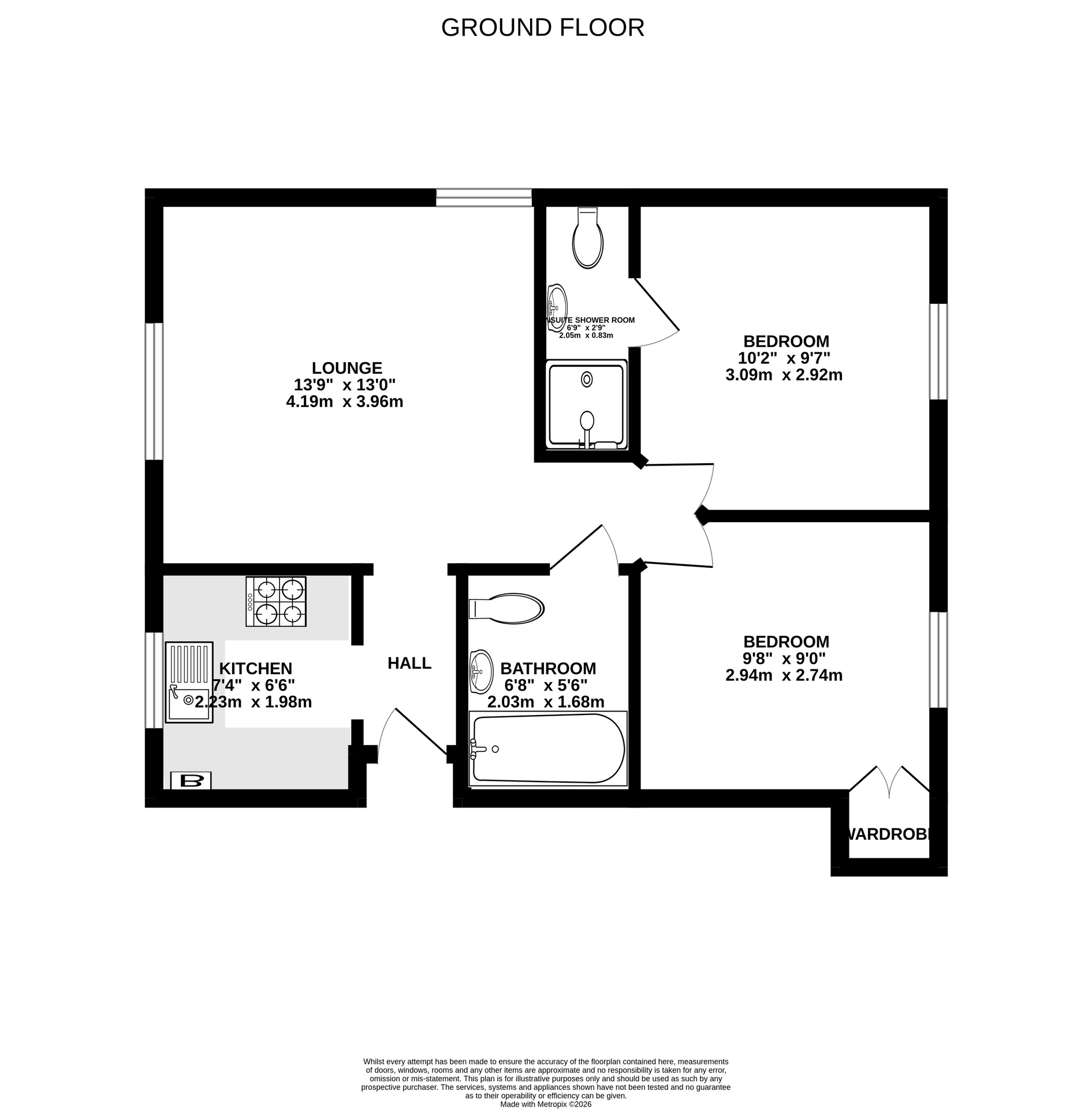 Flat 15 Webb Court, Park Road, Bristol floorplan