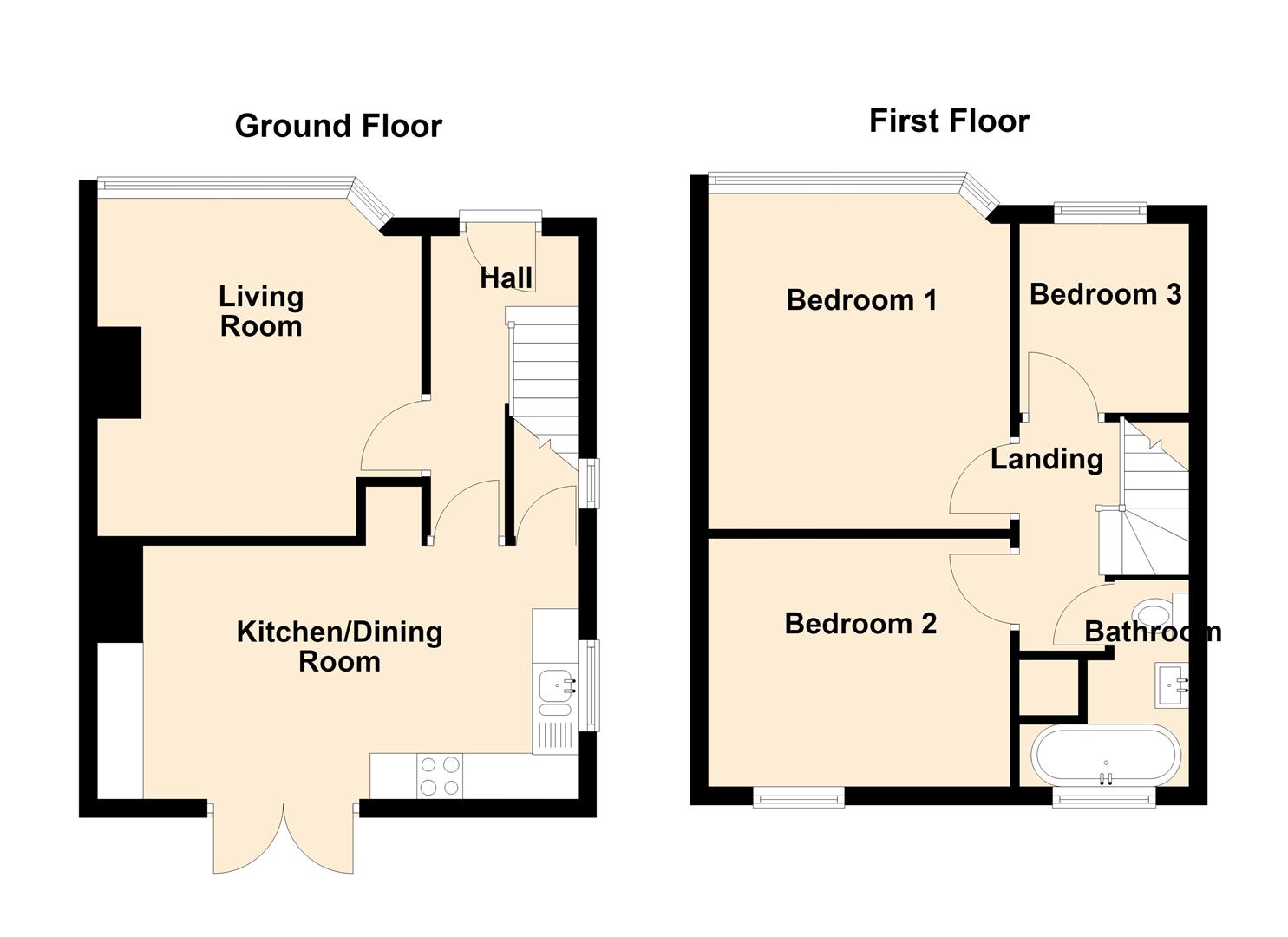 45, Highbury Road, Chesterfield floorplan