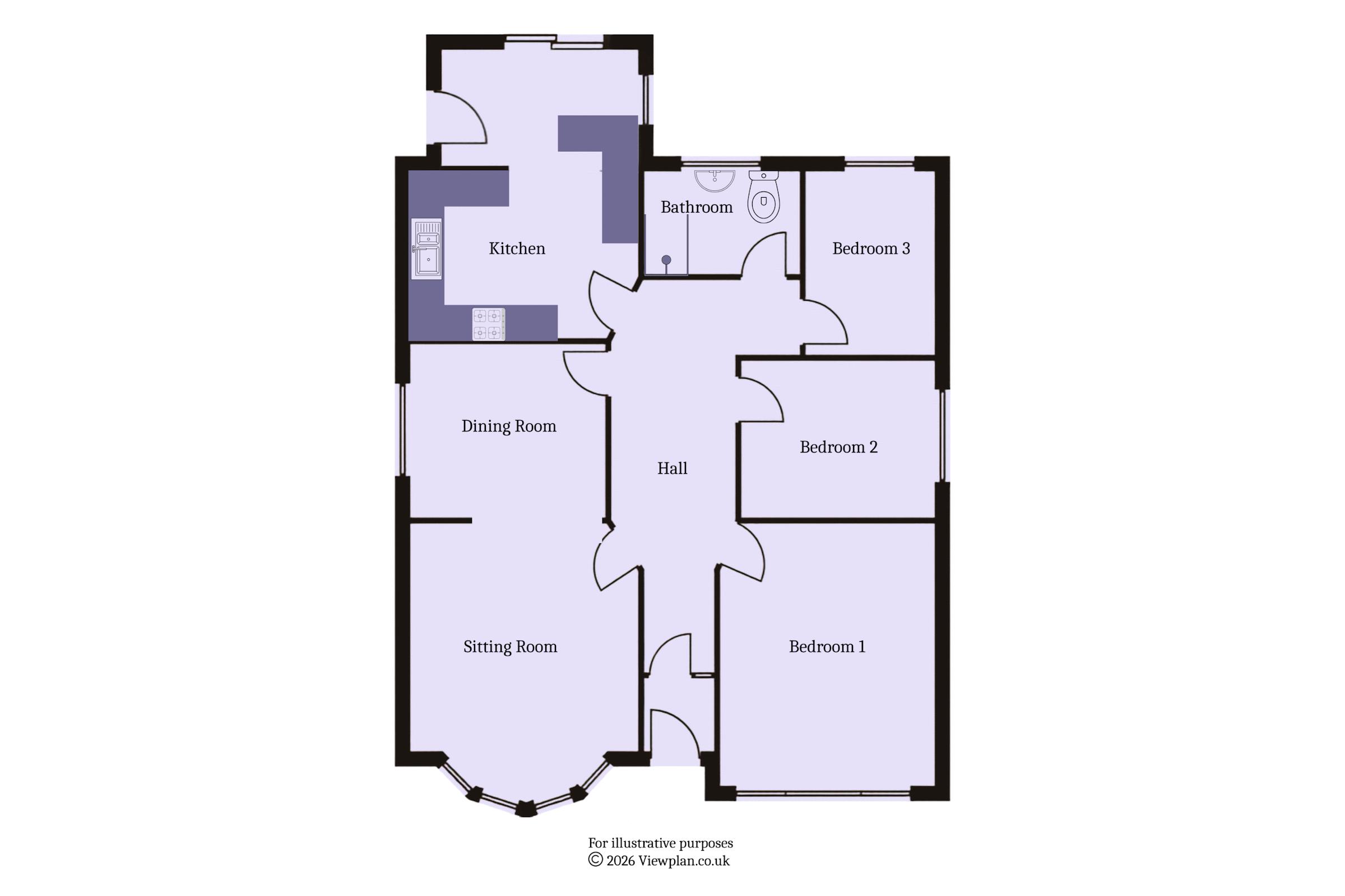 3, Stanton Way, Penarth floorplan