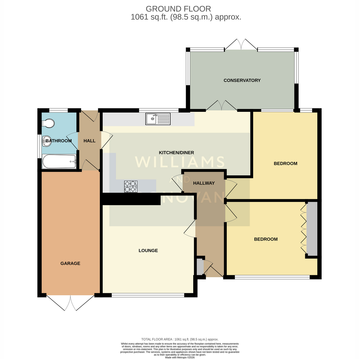 84, Spencer Road, Benfleet floorplan