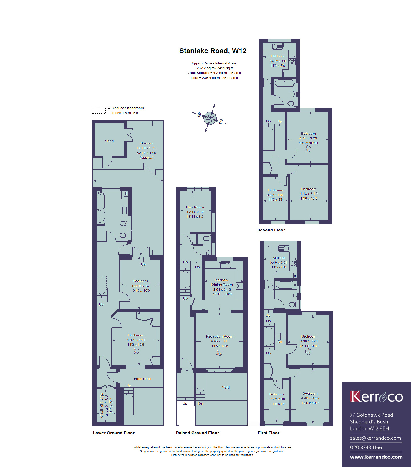 14, Stanlake Road, Shepherd's Bush W12 floorplan