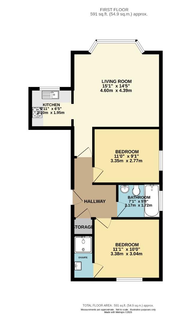 Flat 17, 13, Mauldeth Road, Withington floorplan