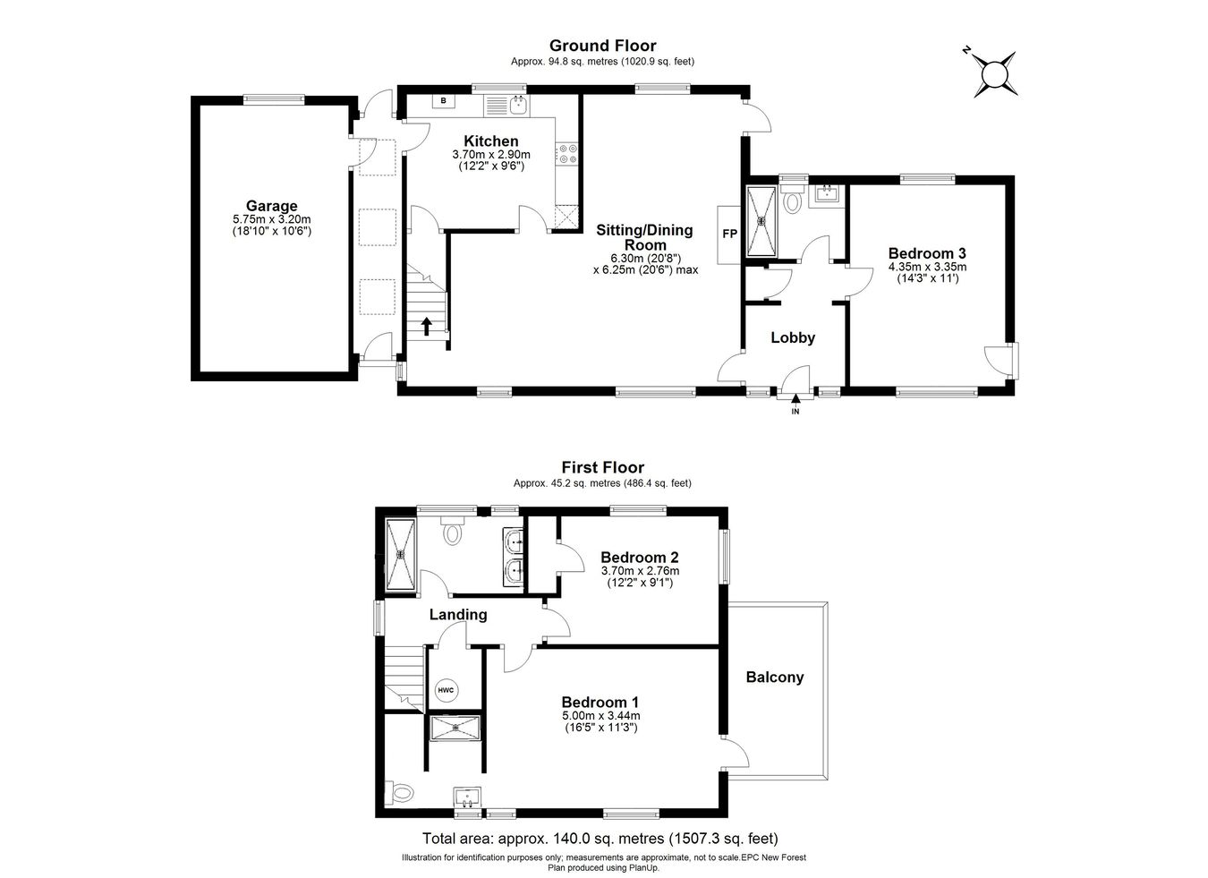 Bourne House, Westfield Road, Lymington floorplan