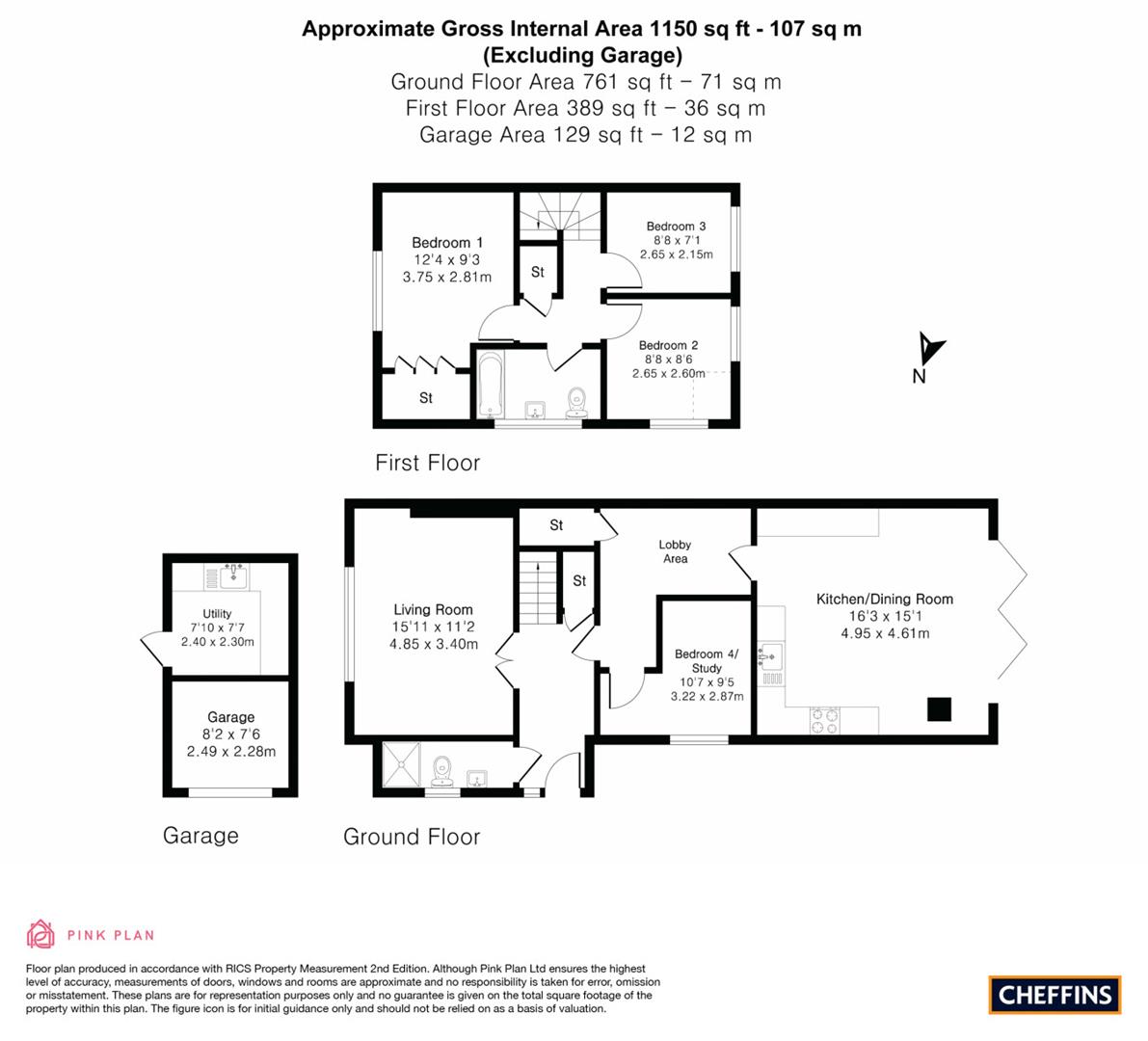 14, Ashley Way, Cambridge floorplan