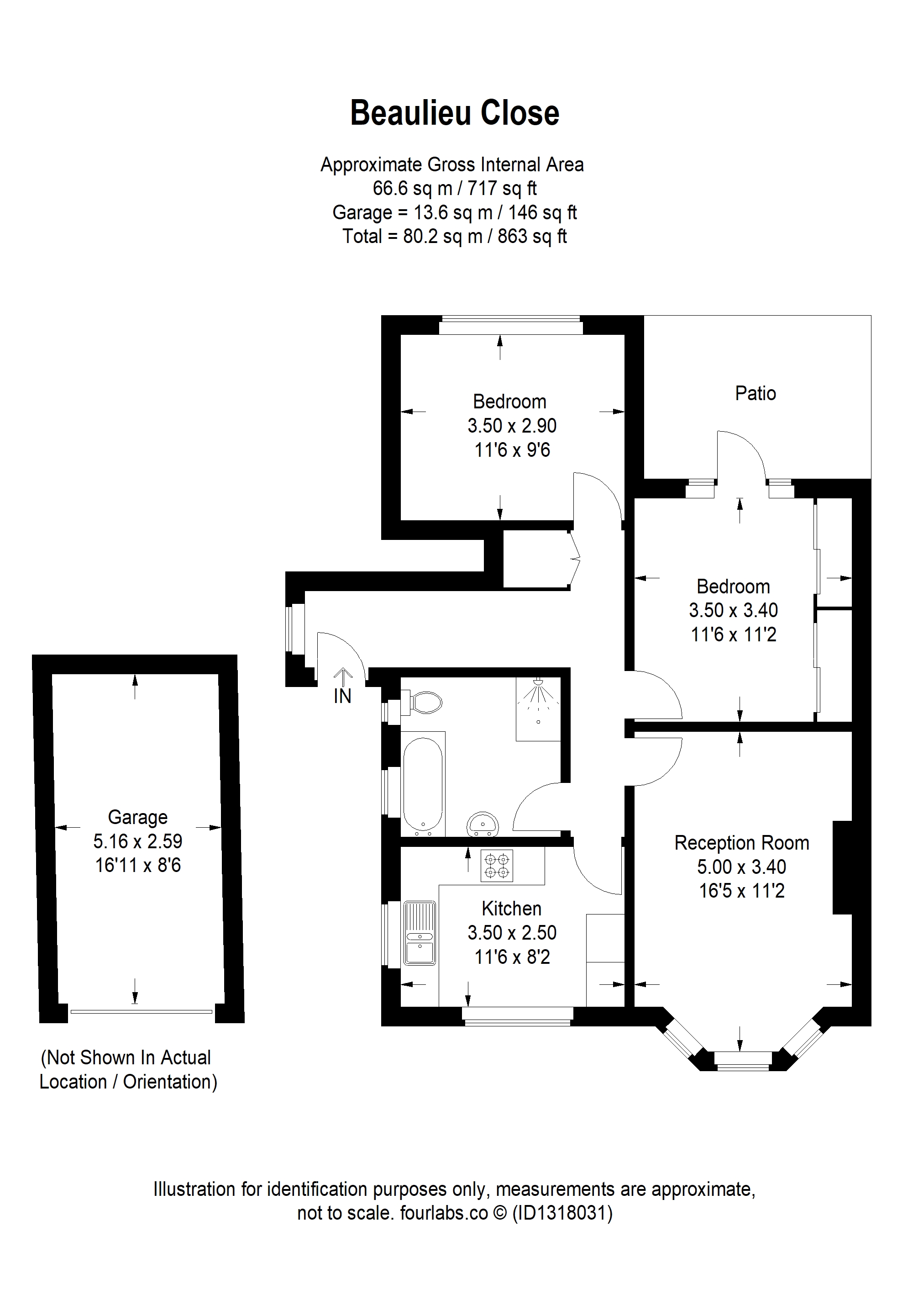 9,, Beaulieu Close, East Twickenham floorplan