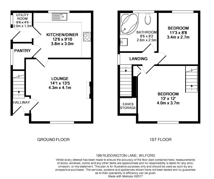 199, Ruddington Lane, Nottinghamshire floorplan