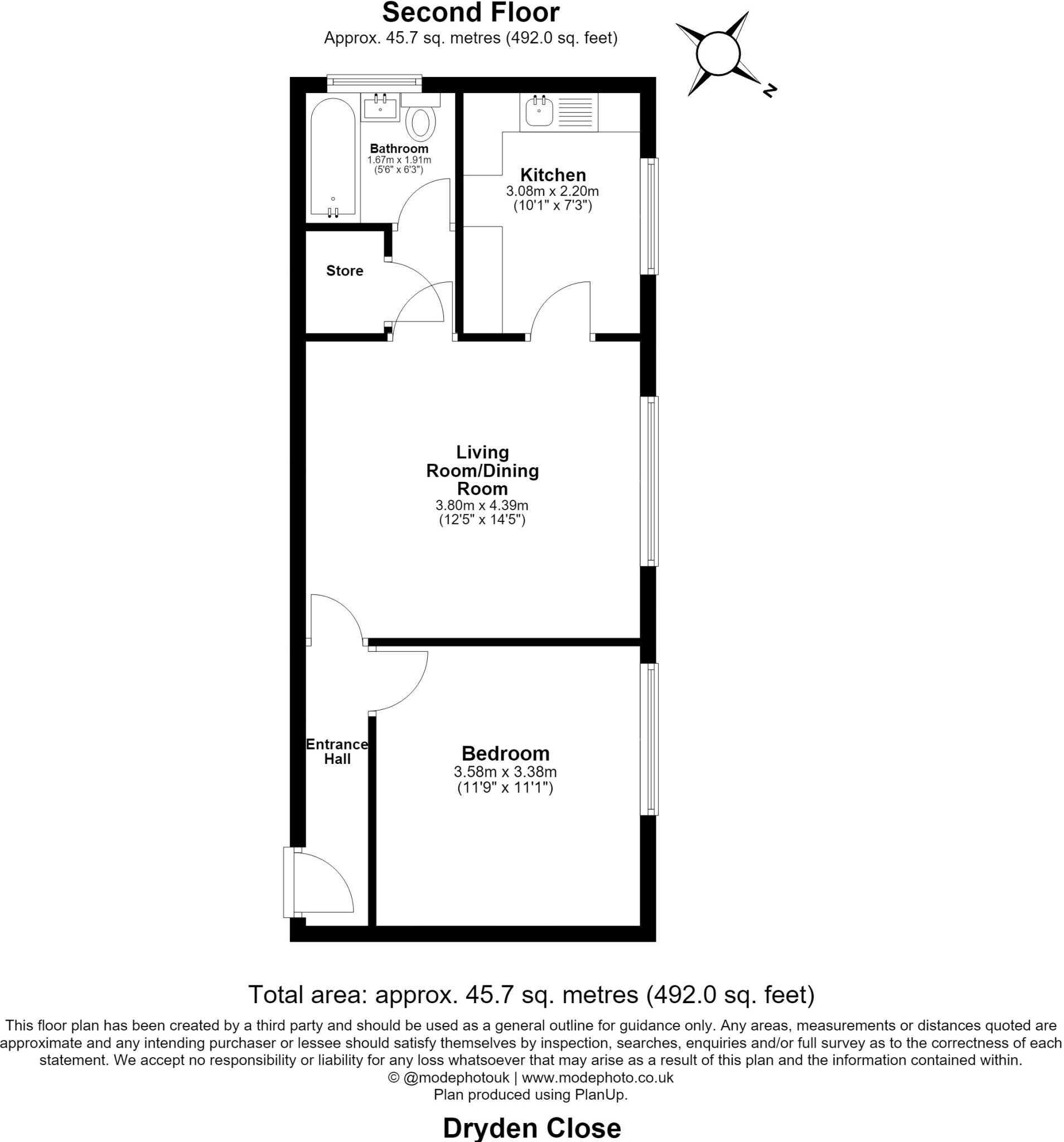 71 Patricia Court, Dryden Close, Ilford floorplan
