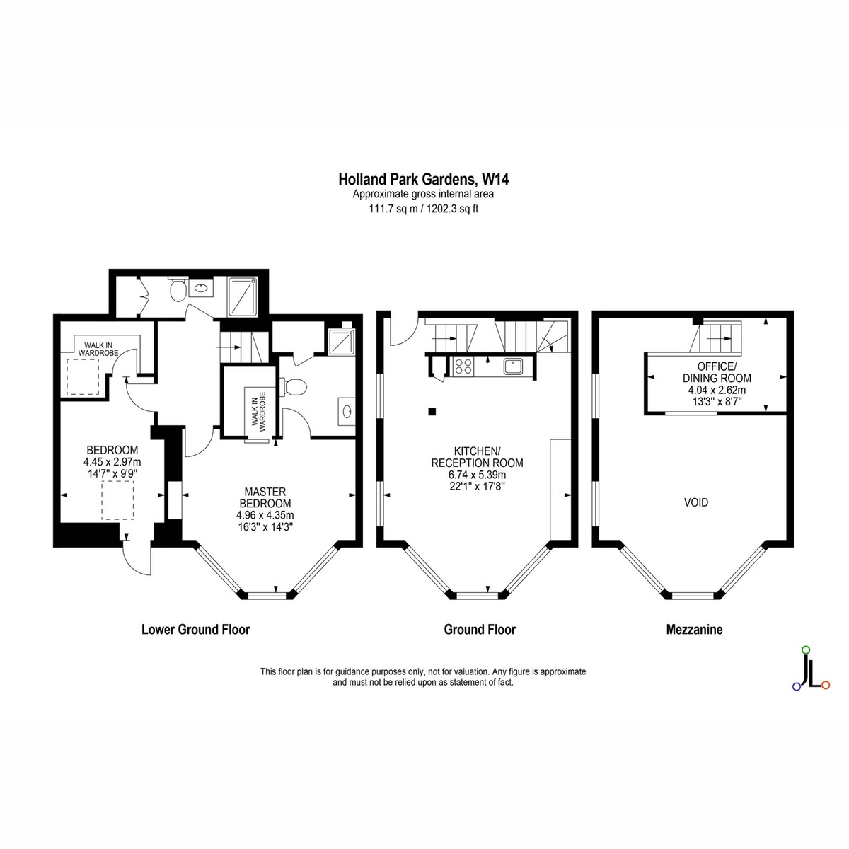 Flat A, 21, Holland Park Gardens, London floorplan