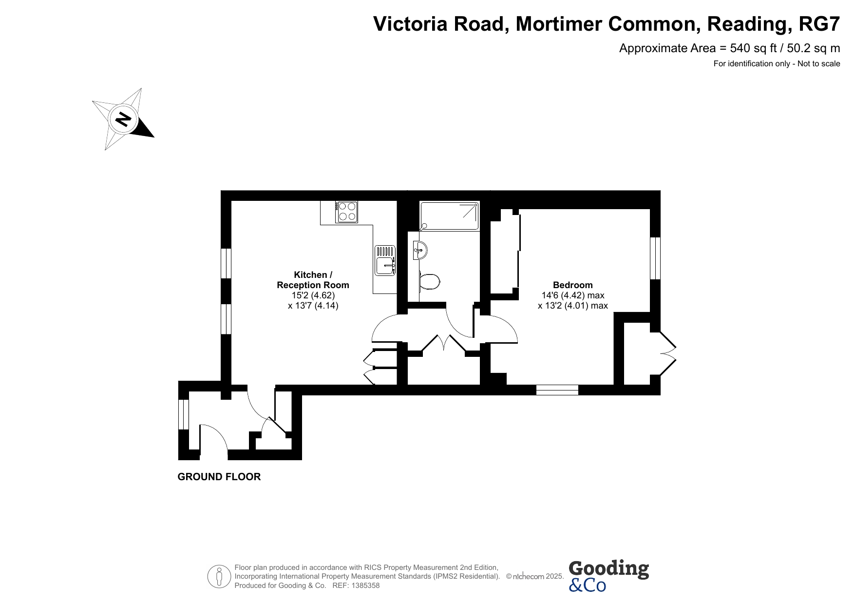 Flat 1,, Fisher Court, Mortimer floorplan