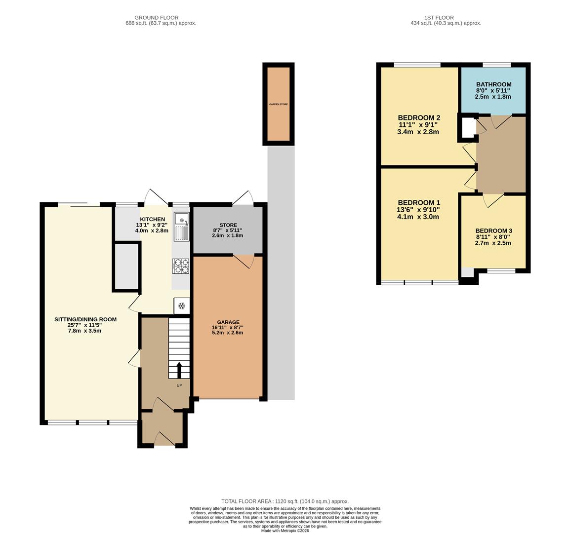 98, The Bramblings, Highams Park floorplan
