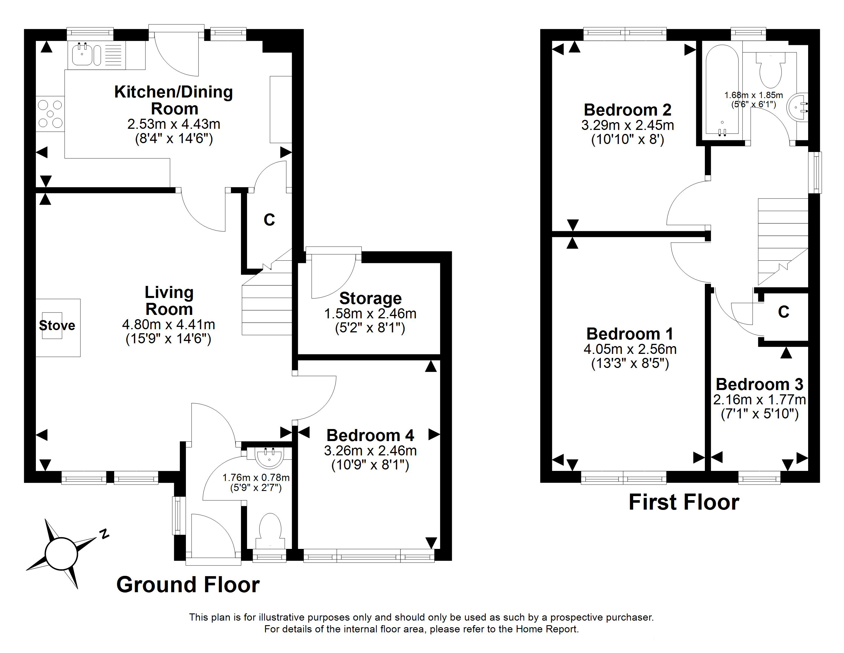 22, Castle Place, Gorebridge floorplan