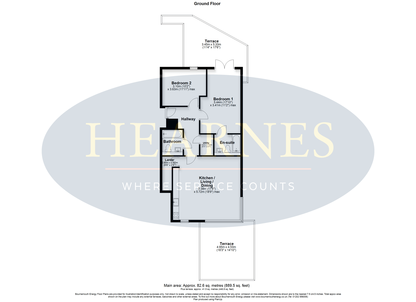 Flat 2, Olympus, Highmoor Road, Poole floorplan