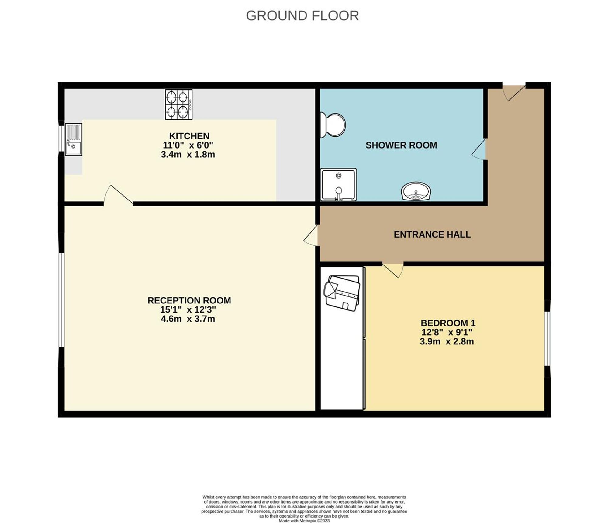 Flat 3, 185 Ashville Road, London floorplan