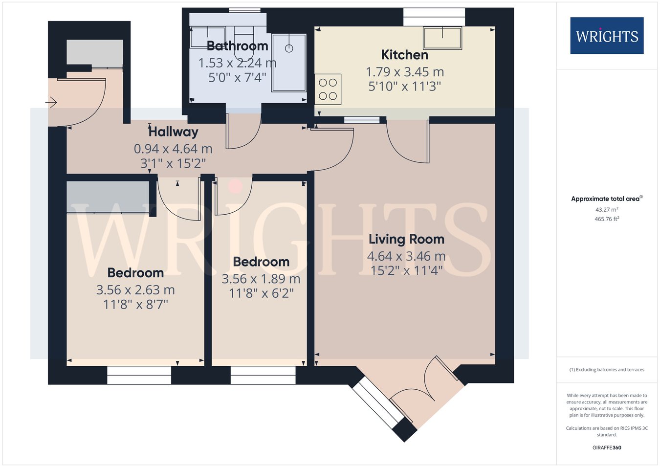 22, Roseacre Gardens, Welwyn Garden City floorplan