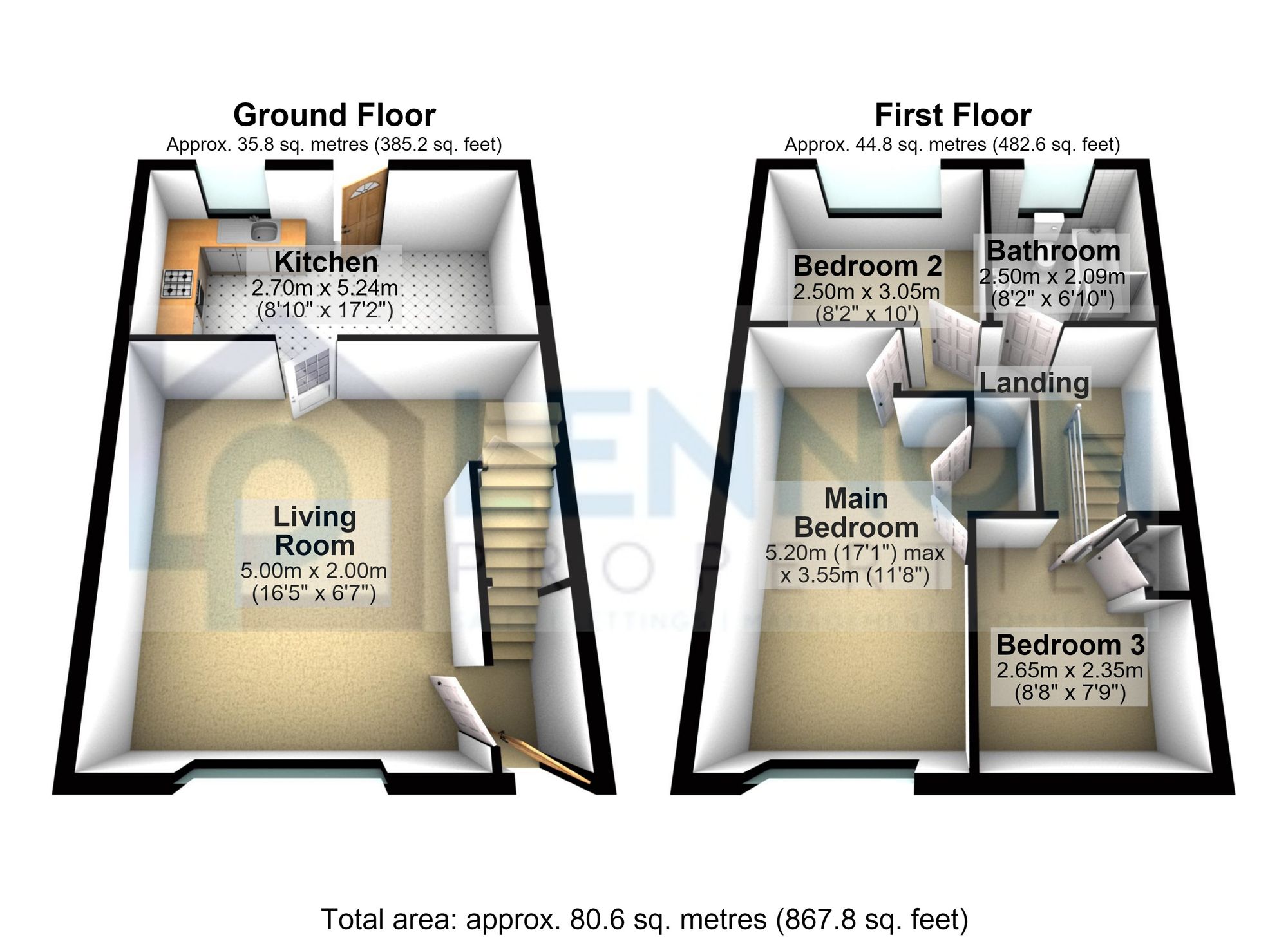 7 Melrose Terrace, Bedlington floorplan