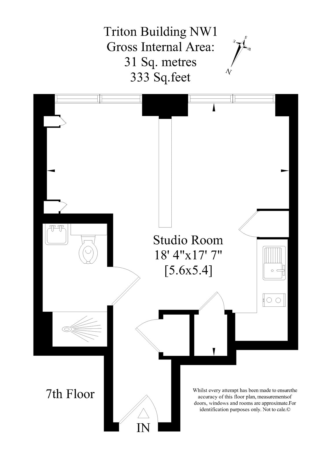 Triton Building, 704, 20 Brock Street, London floorplan