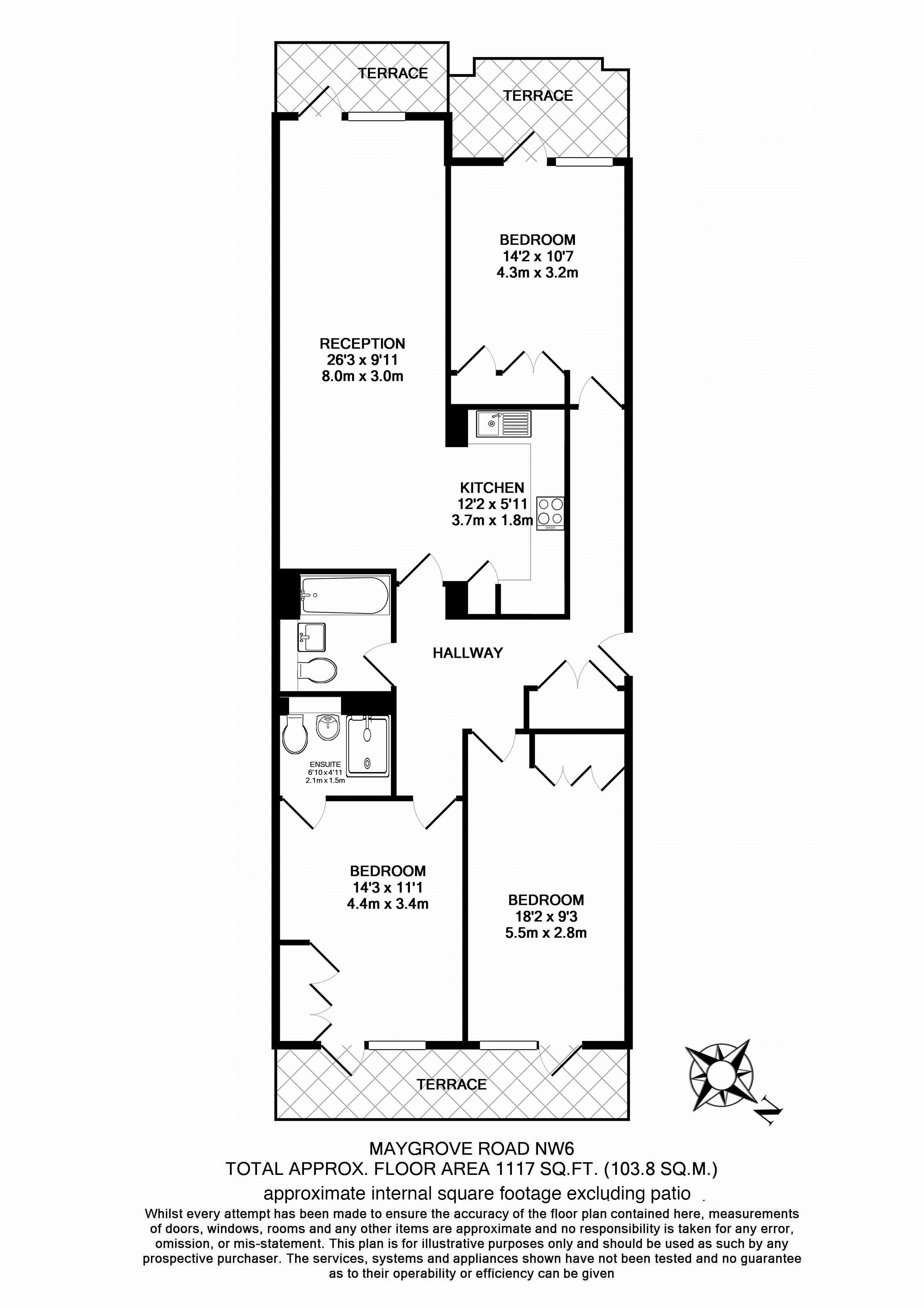 34 Beaufort Court, 65, Maygrove Road, London floorplan