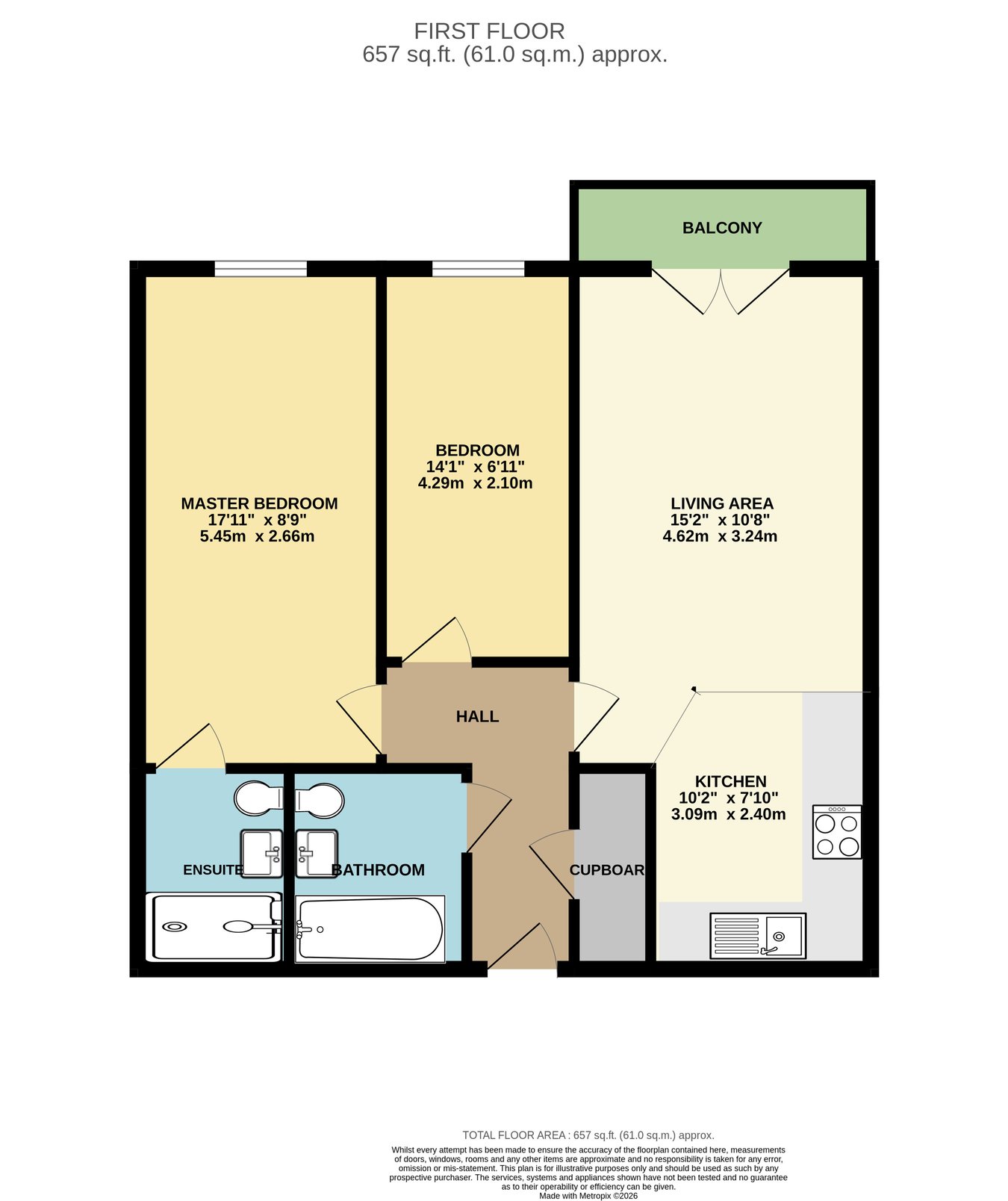 12 Brooklands House, Brooklands Road, Bexhill-on-Sea floorplan