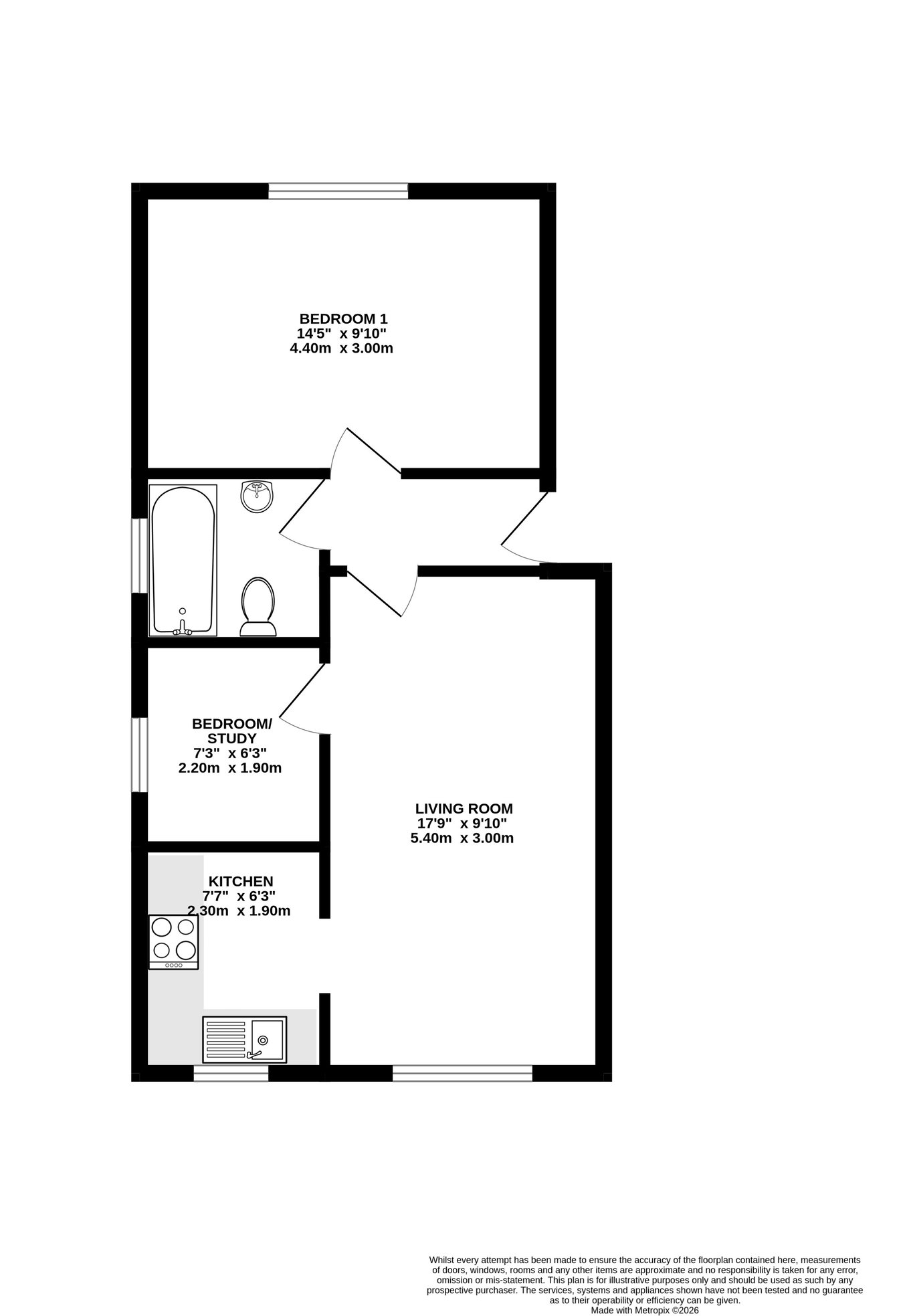 10 Oak Court, Weydon Hill Road, Farnham floorplan