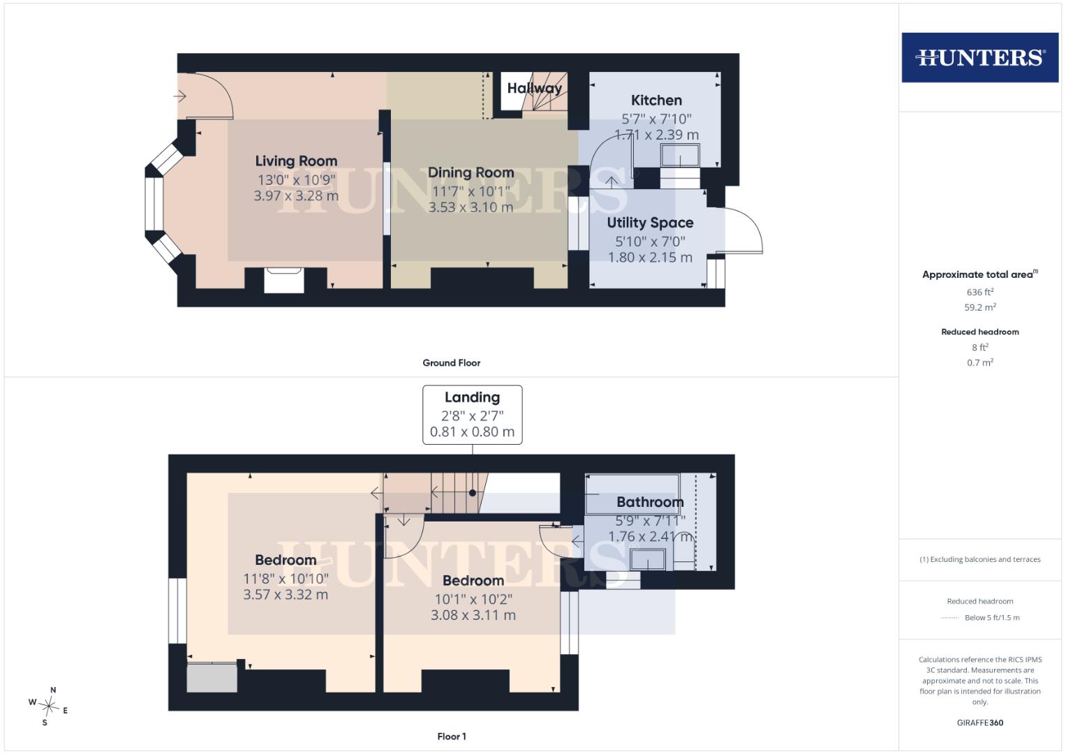 7 De Grey Terrace, Neptune Street, Bridlington floorplan