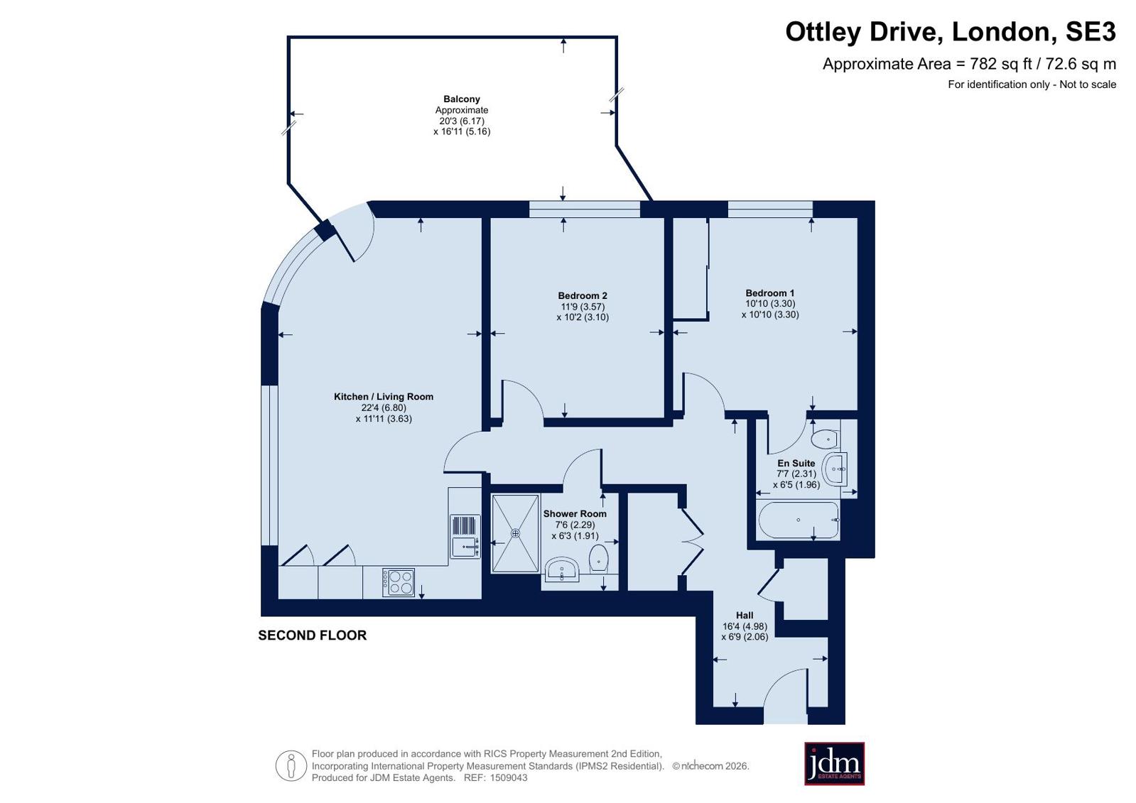 18, Maltby House, 2, Ottley Drive, London floorplan