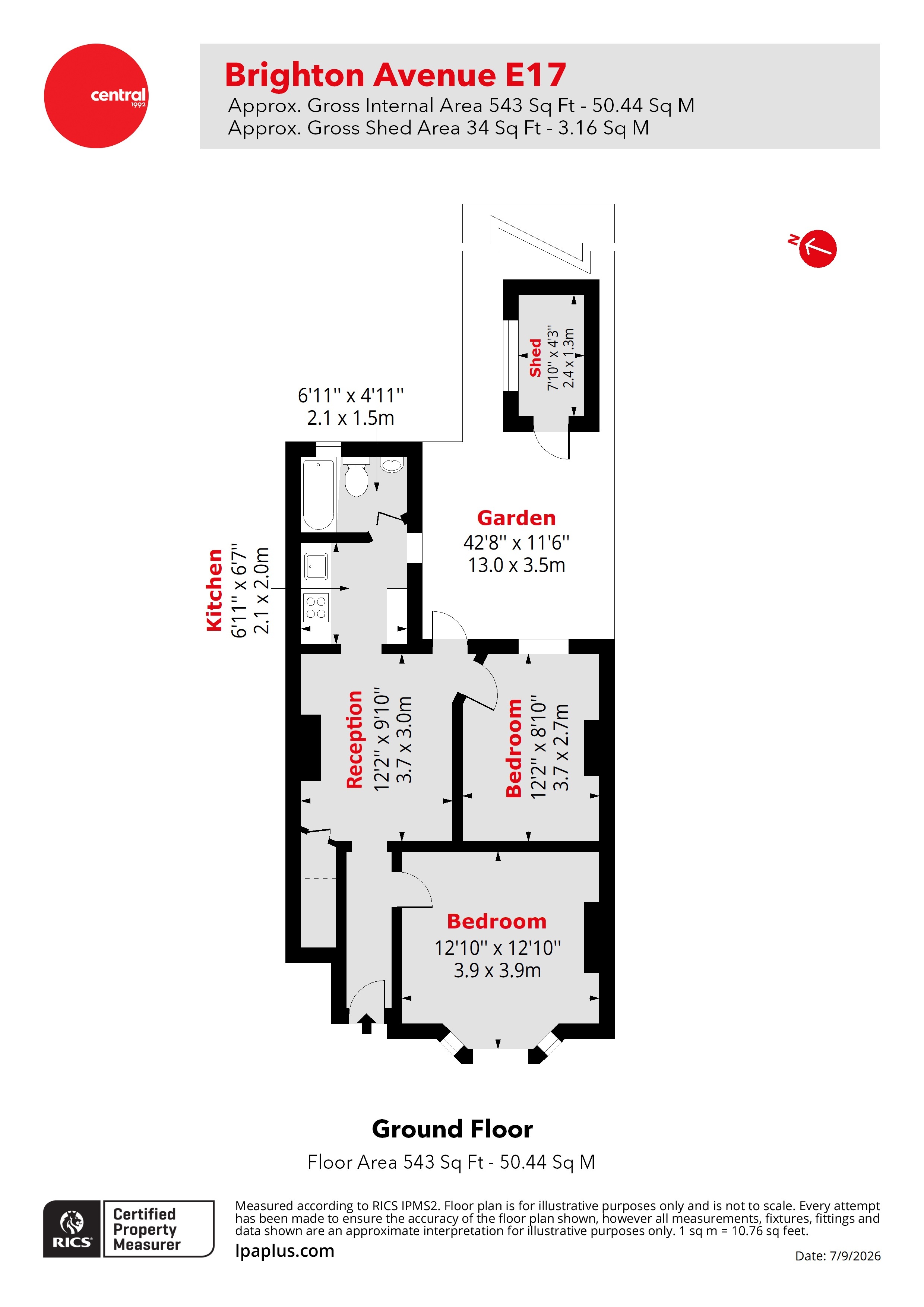 54, Brighton Avenue, London floorplan