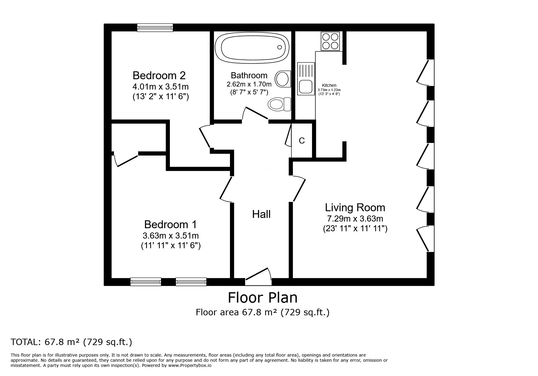 17, The Vineyard, Yarmouth floorplan