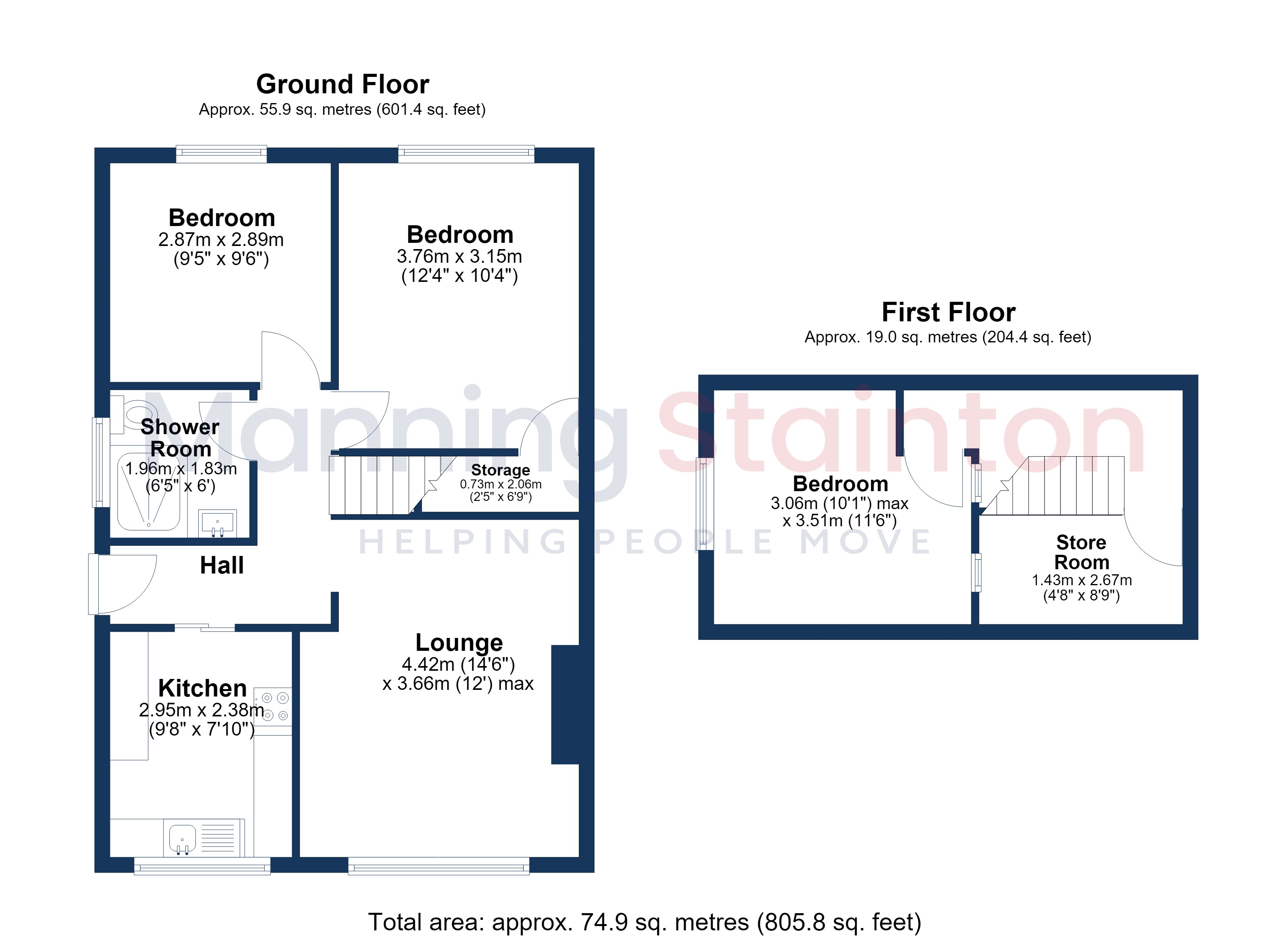 13, Montcalm Crescent, Wakefield floorplan