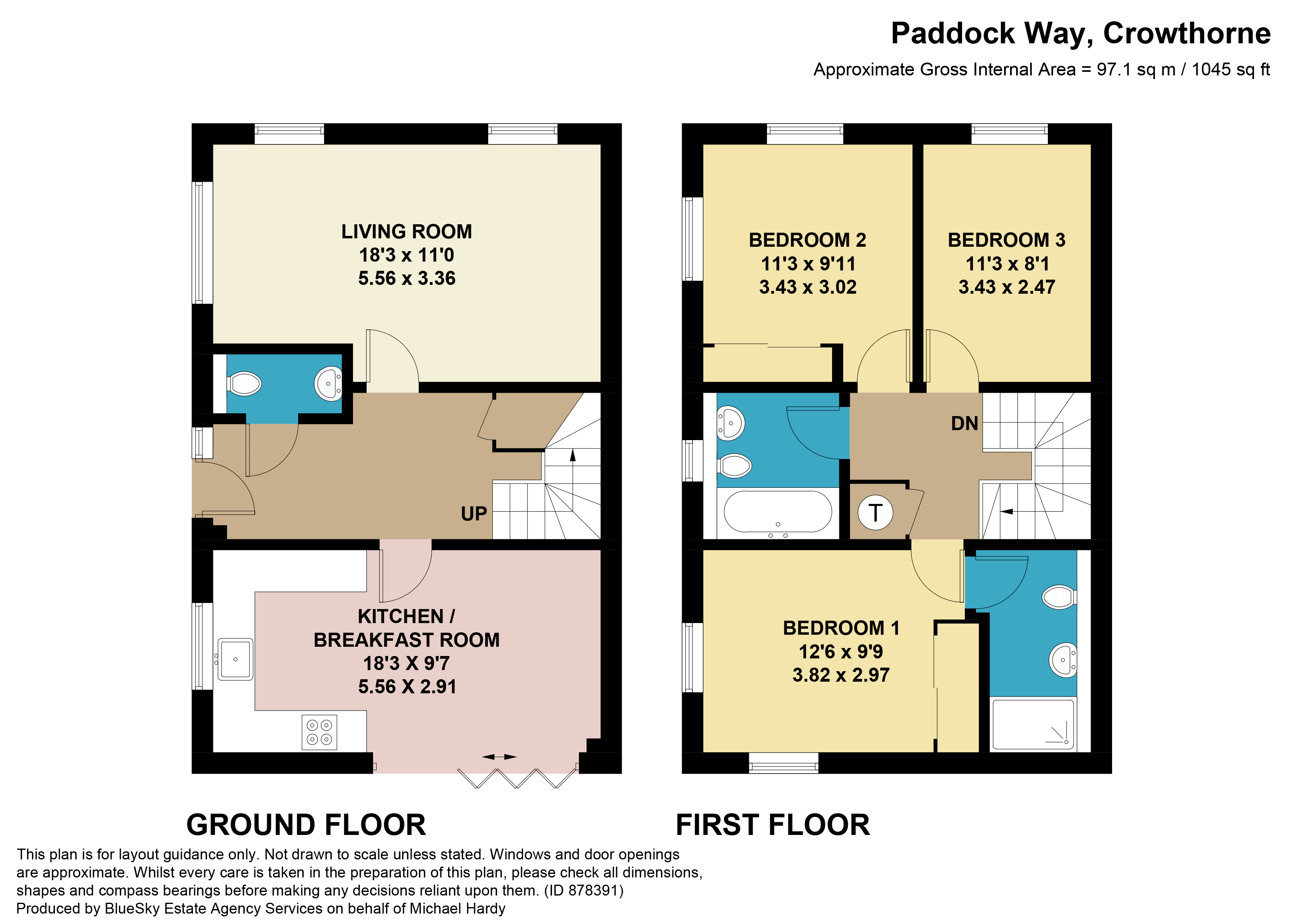 11 Paddock Way, Crowthorne floorplan