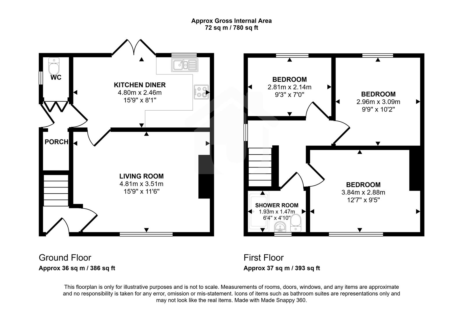 29, Birchfield Avenue, Markfield floorplan