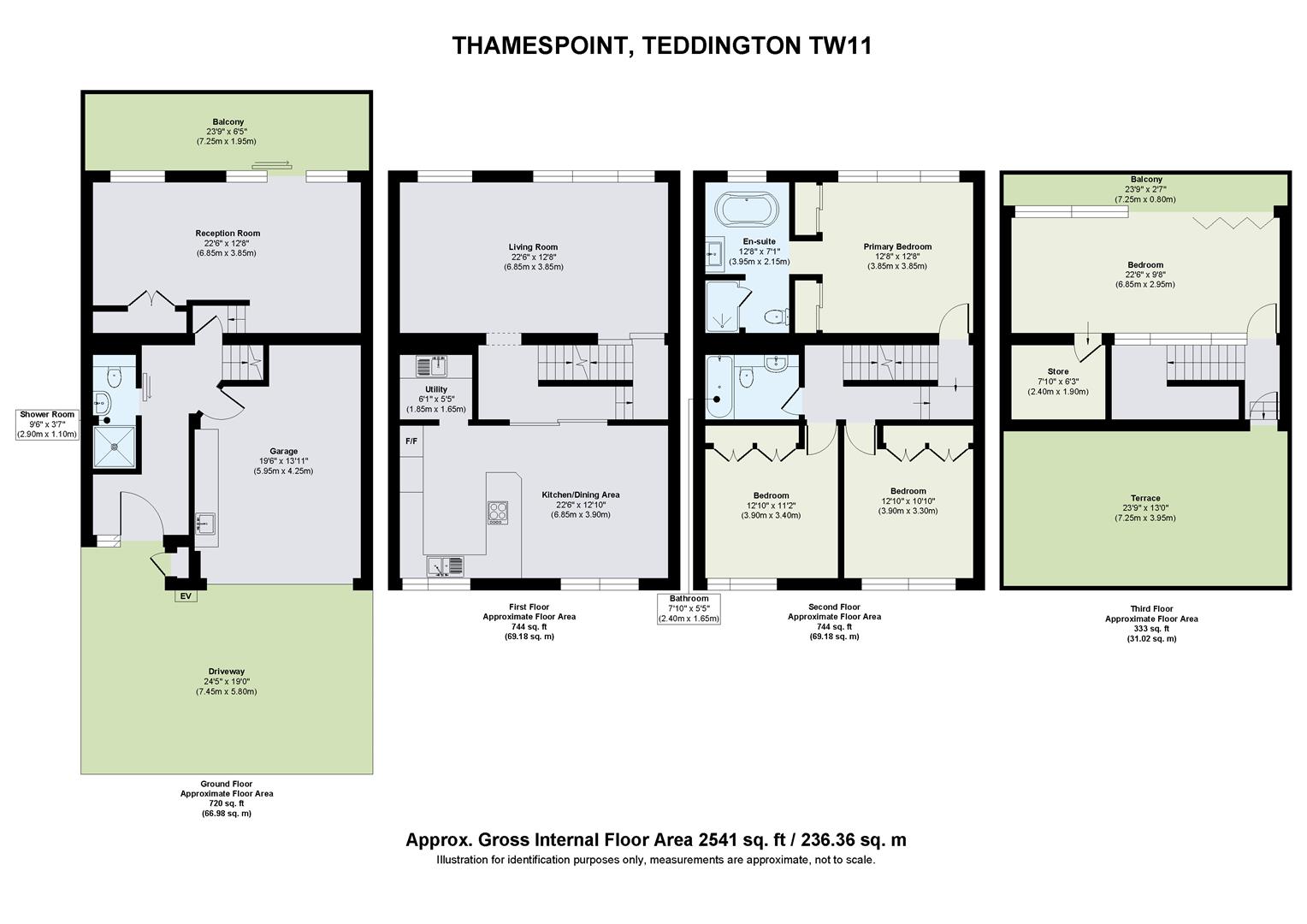 9, Fairways, Teddington floorplan