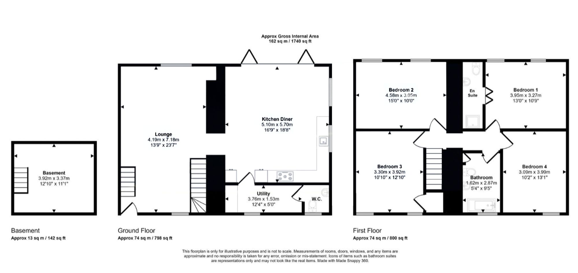 15 Heol Fawr, Treharris floorplan